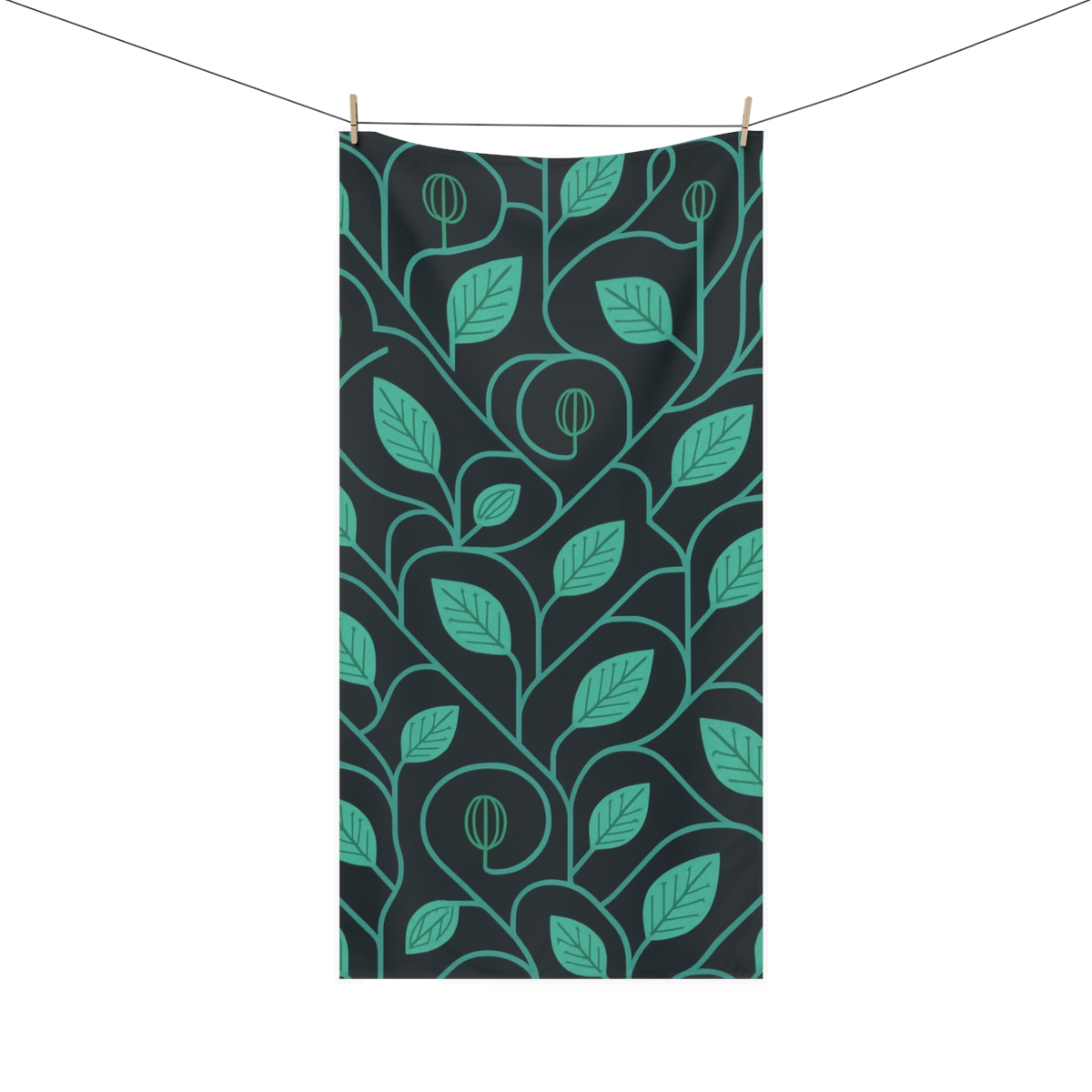 Vine Circuit Lattice decorative home towelscustom towels