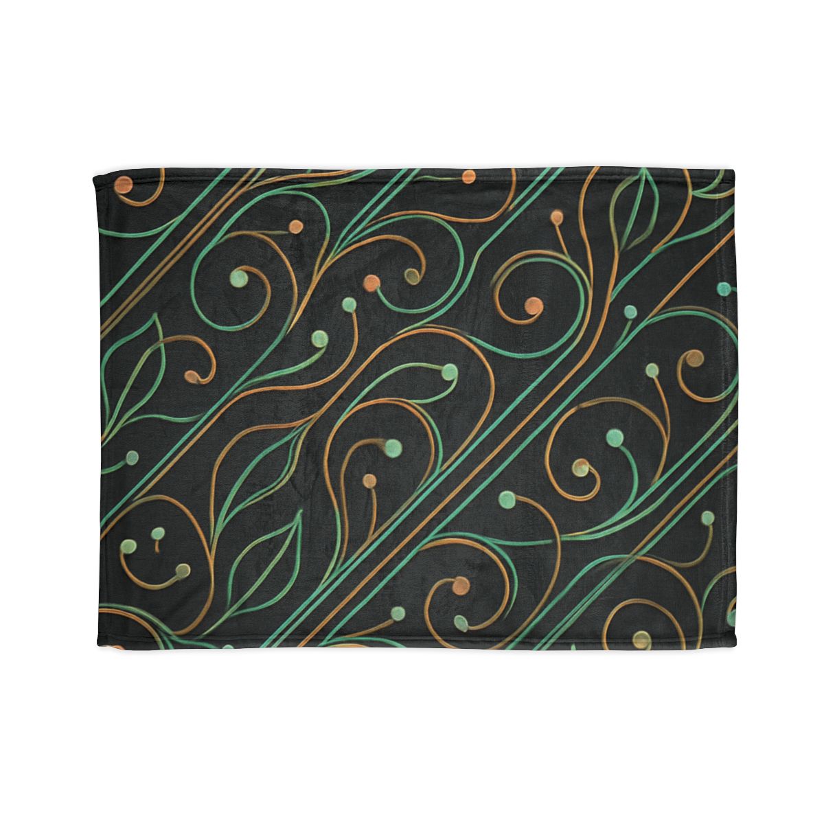 Vine Circuit Lattice soft fleece blankets
