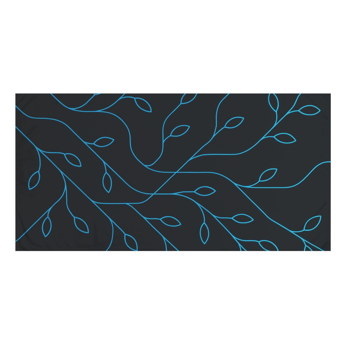 Vine Circuit Tracery designer printed towels