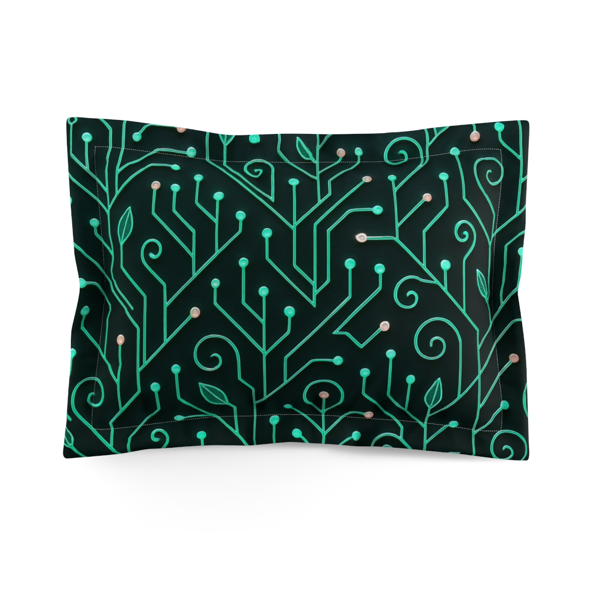 Vine Circuit Trellis designer printed pillows