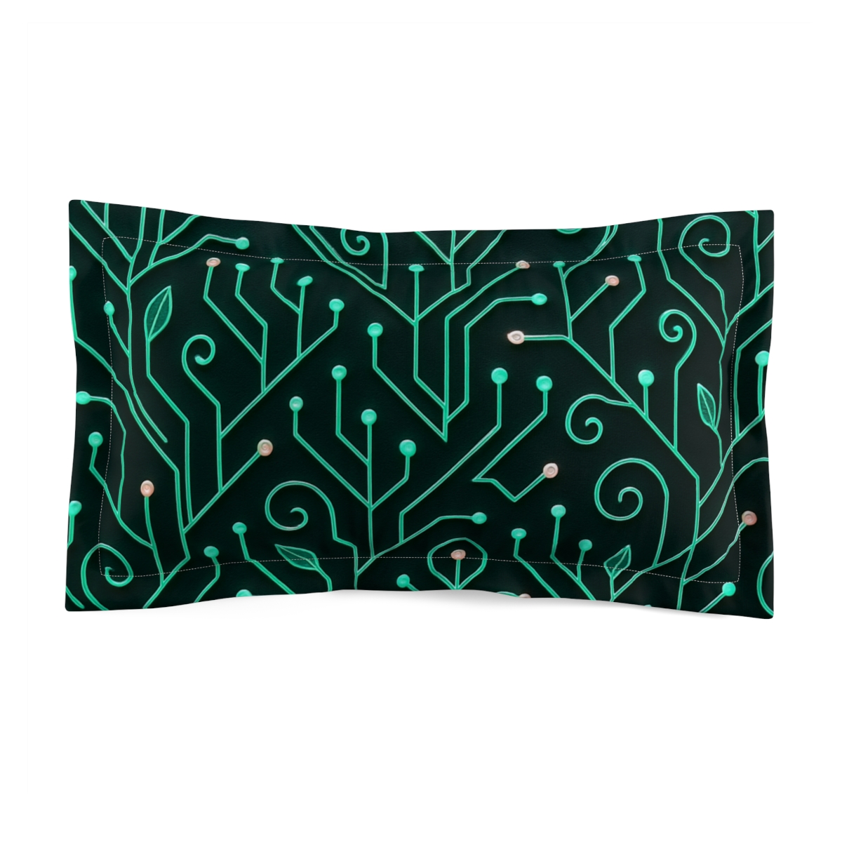 Vine Circuit Trellis designer printed pillows