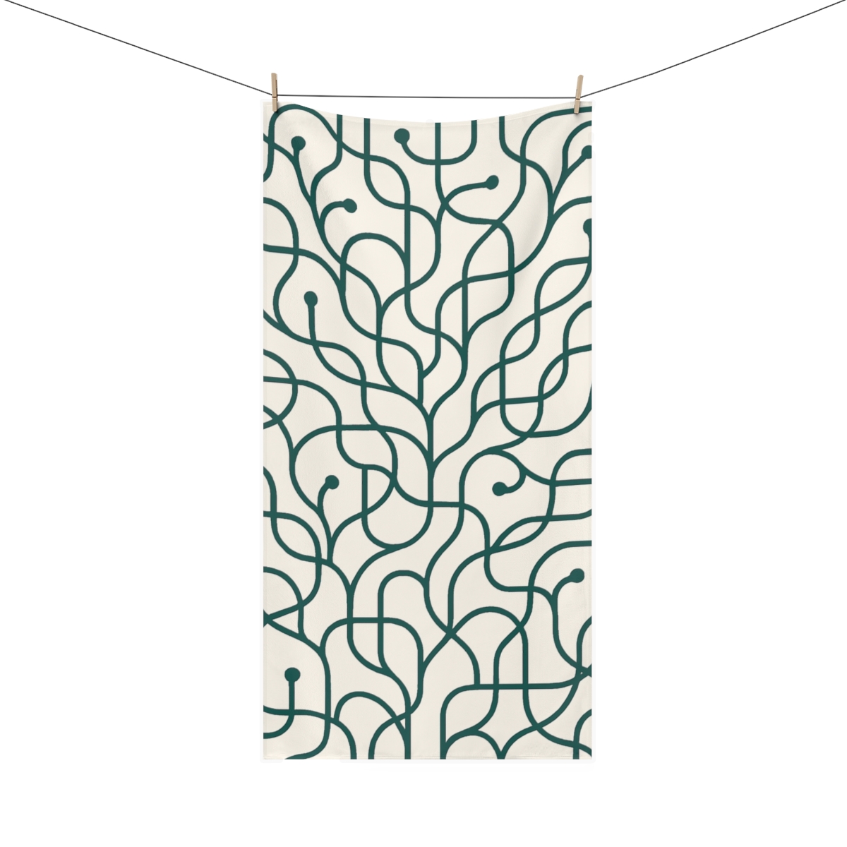 Vine Circuit Web stylish beach towels