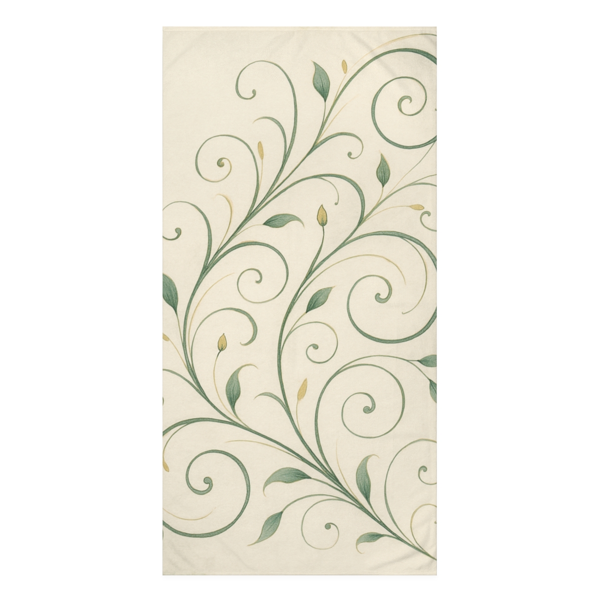 Vine Curl Calligraphy Swirl comfortable face towels