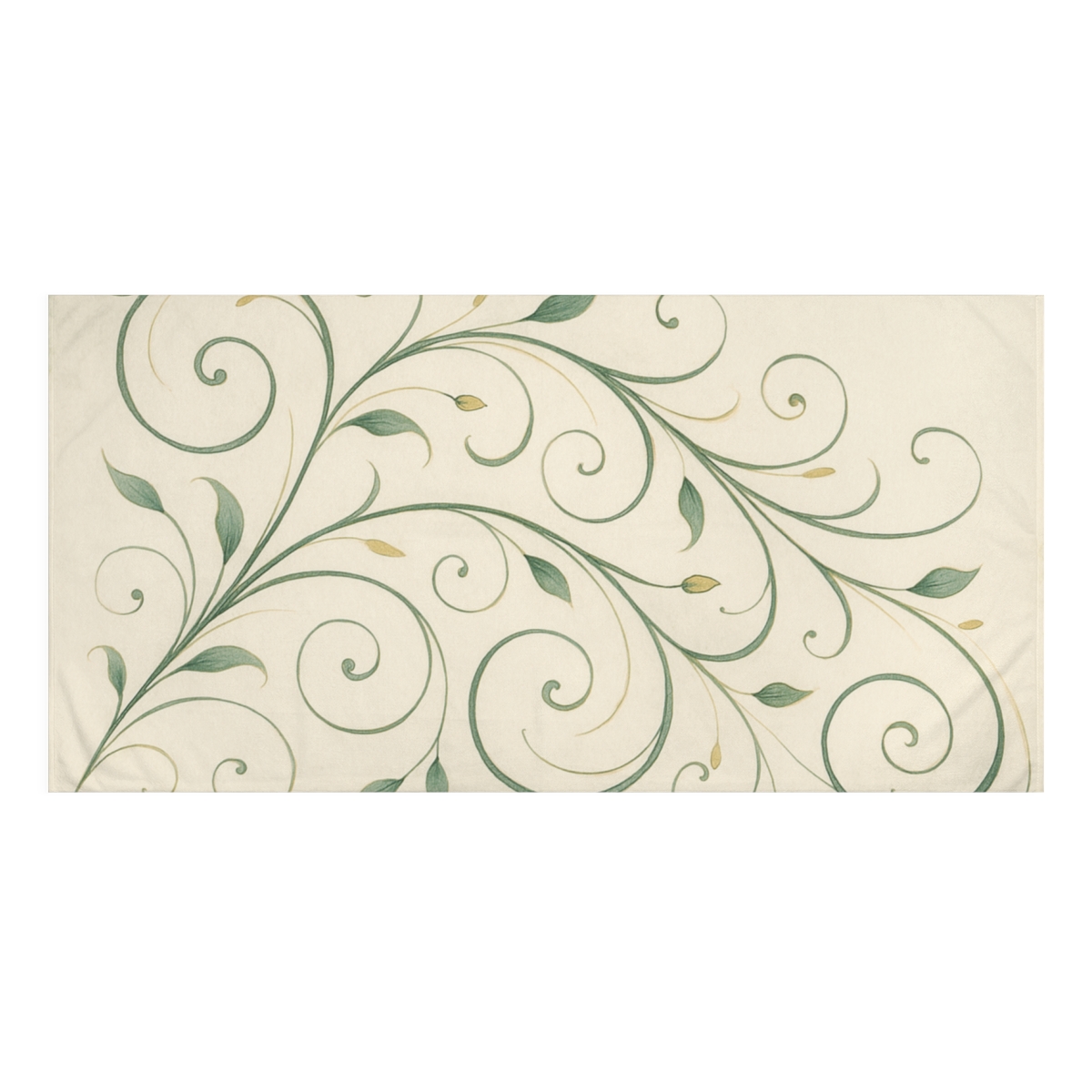 Vine Curl Calligraphy Swirl comfortable face towels