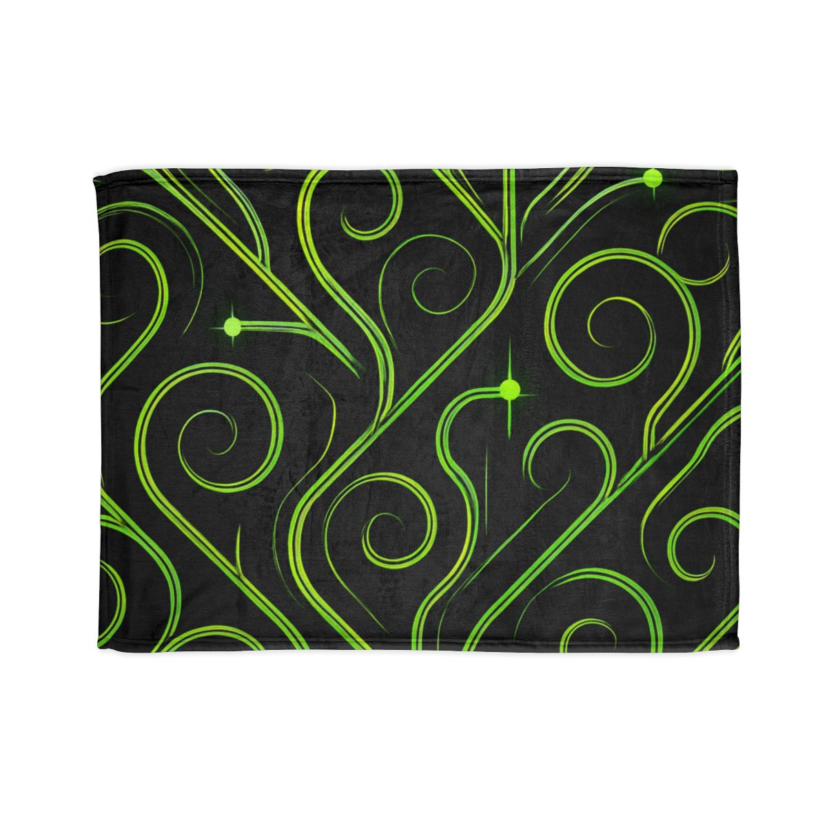 Vine Curl Circuitry stylish throw blankets