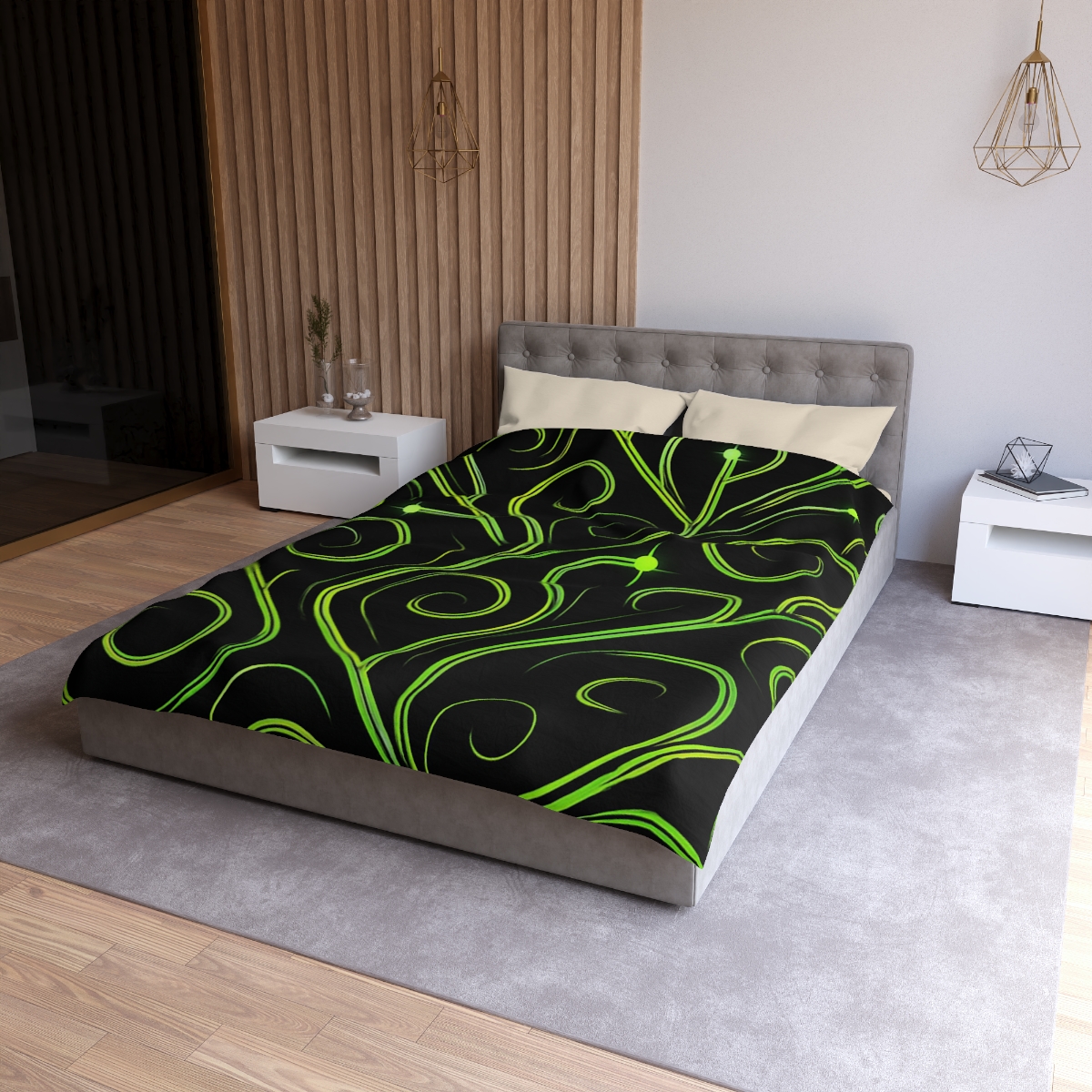 Vine Curl Circuitry soft comforter duvets