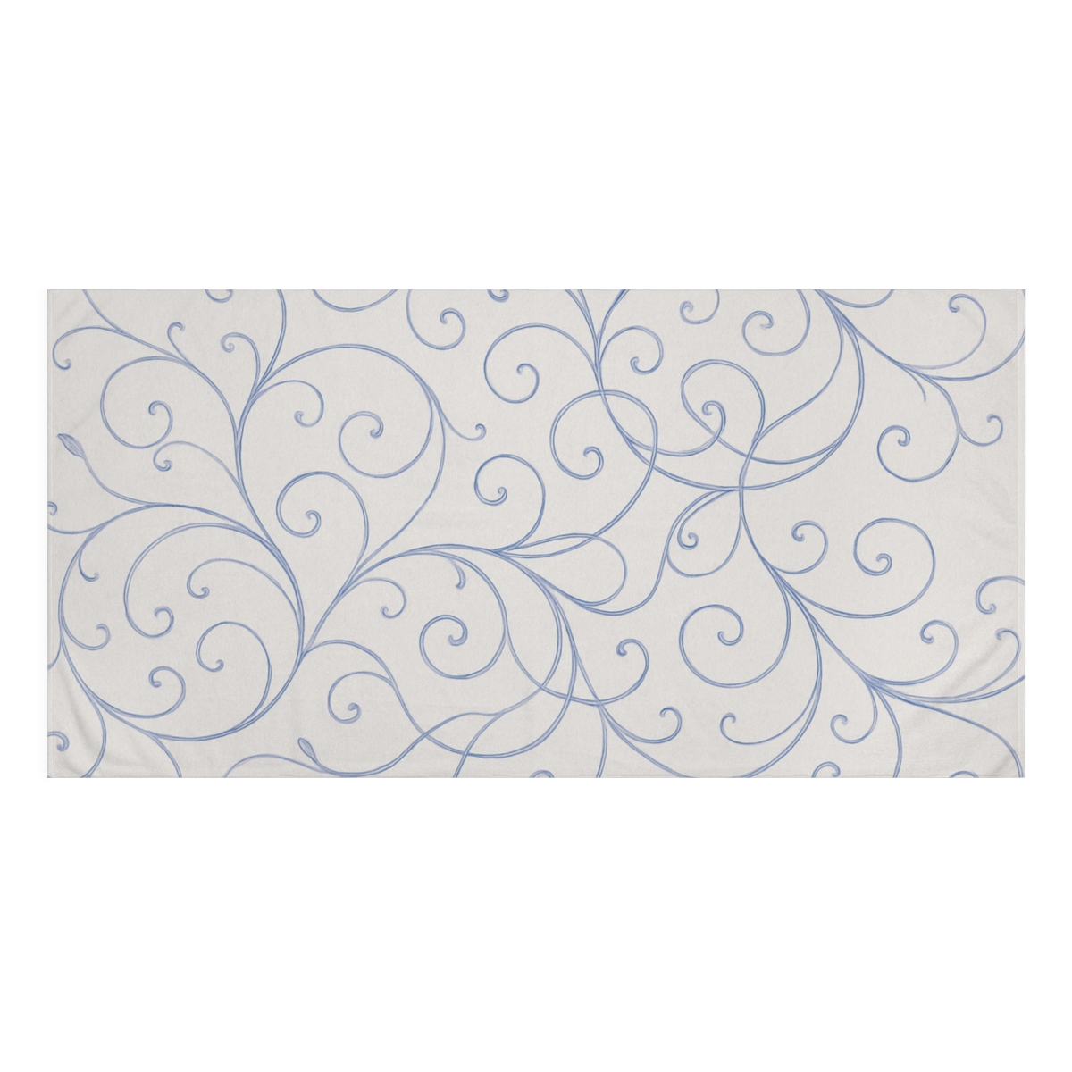 Vine Curl Filigree Drift stylish beach towels