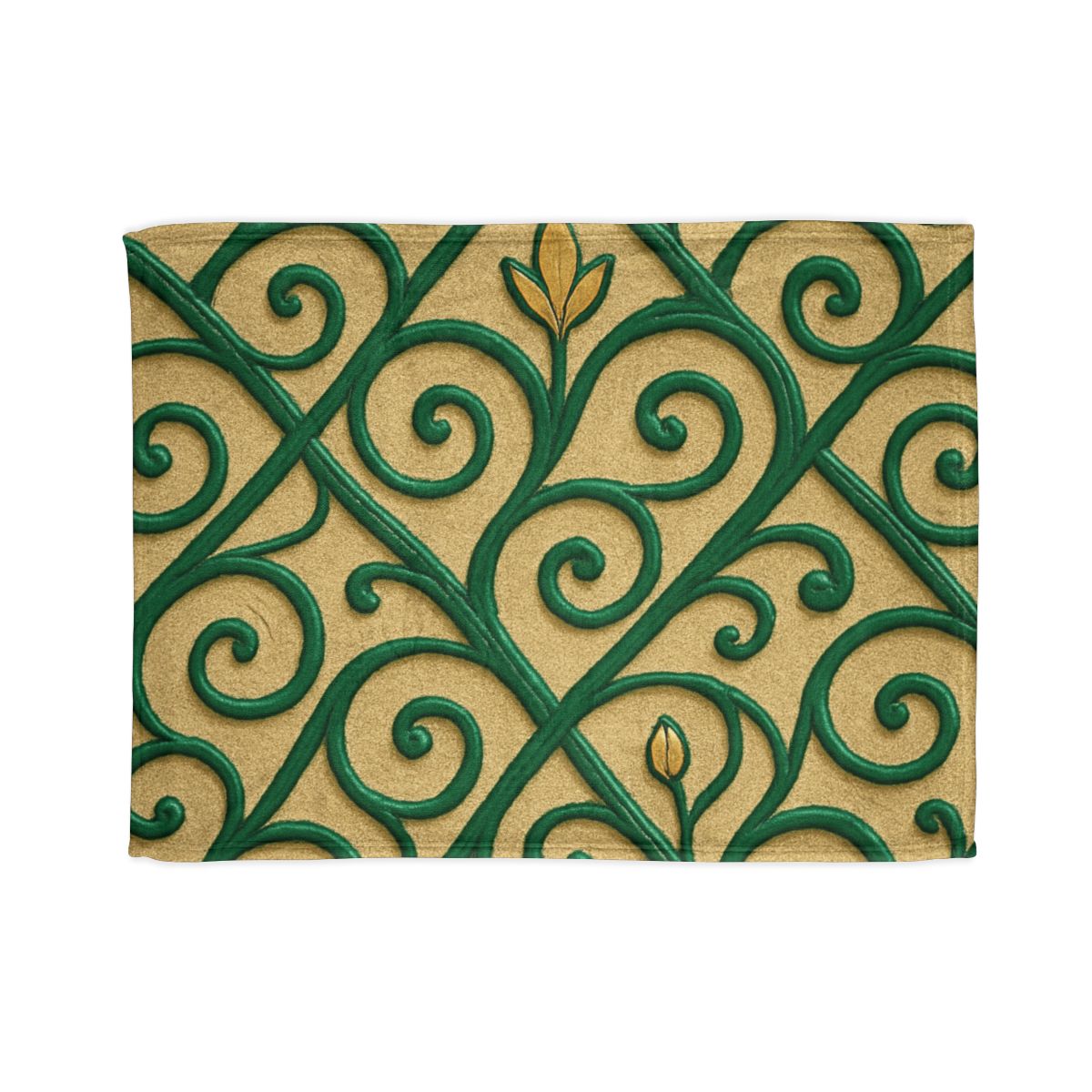 Vine Curl Lattice personalized cozy blankets