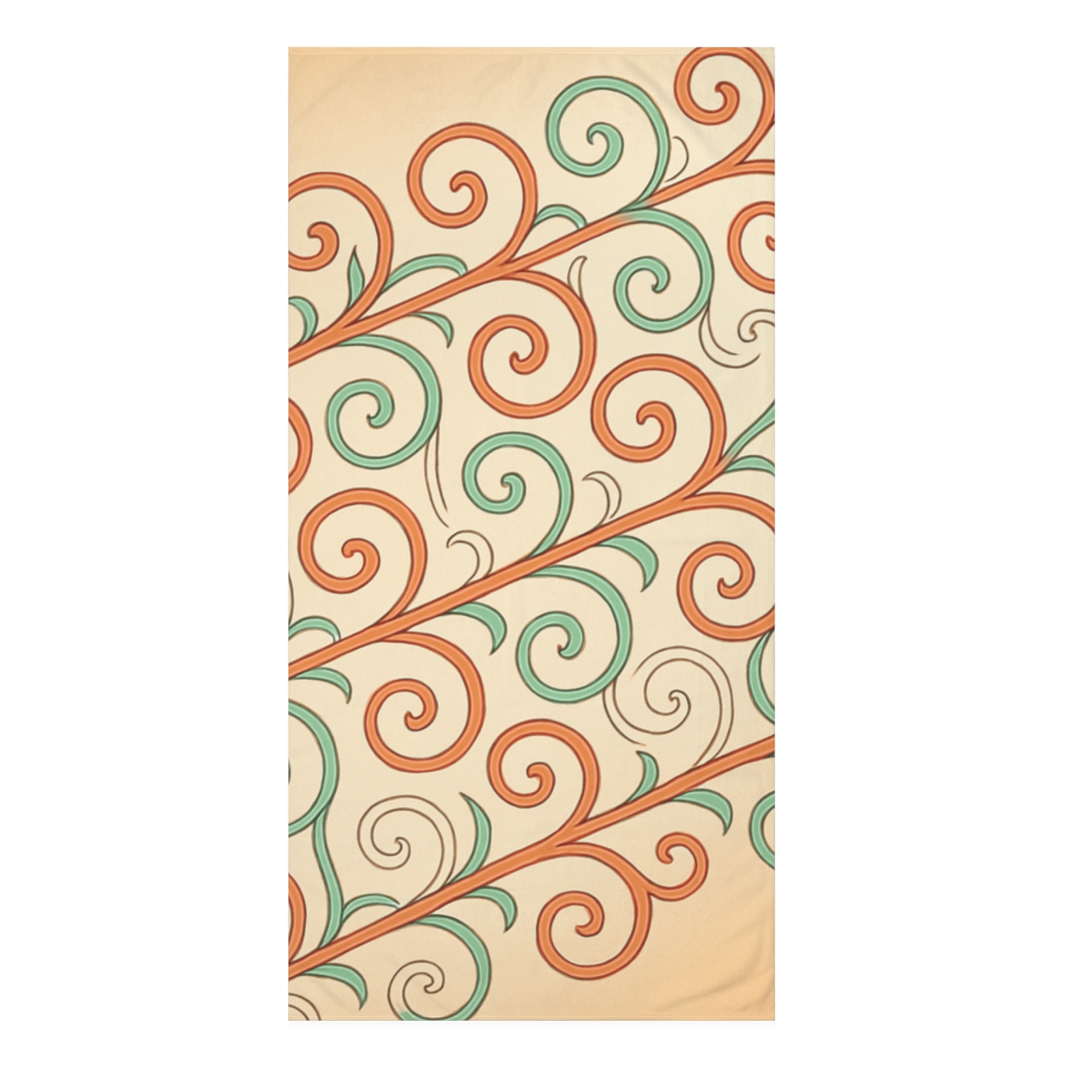 Vine Curl Lattice Dance personalized bath towels