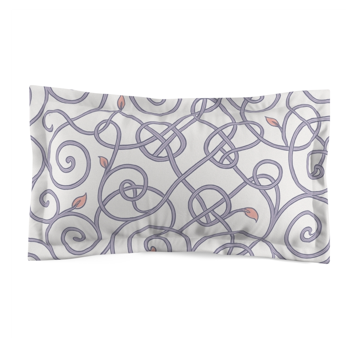 Vine Curl Lattice Drift designer printed pillows