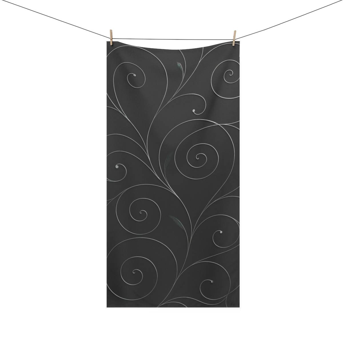 Vine Curl Orbitwork trendy hand towels