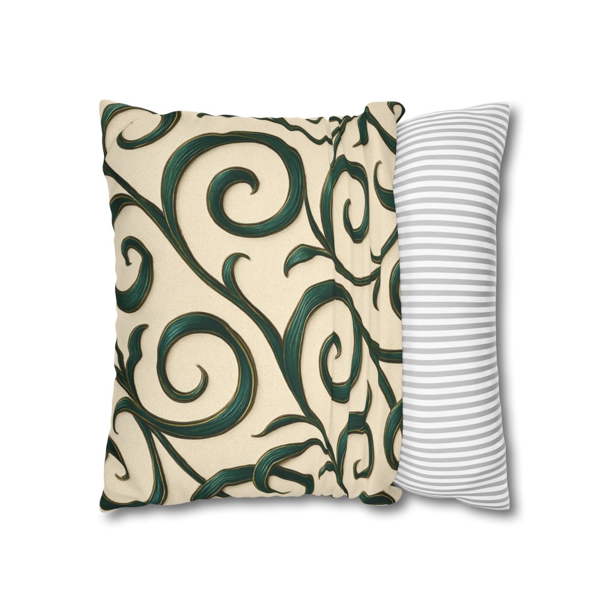 Vine Curl Ribbon Matrix stylish decorative pillowcases