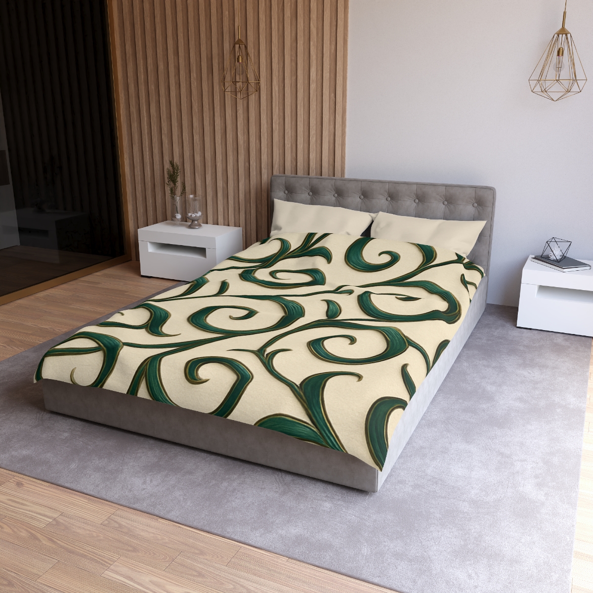 Vine Curl Ribbon Matrix stylish duvet covers