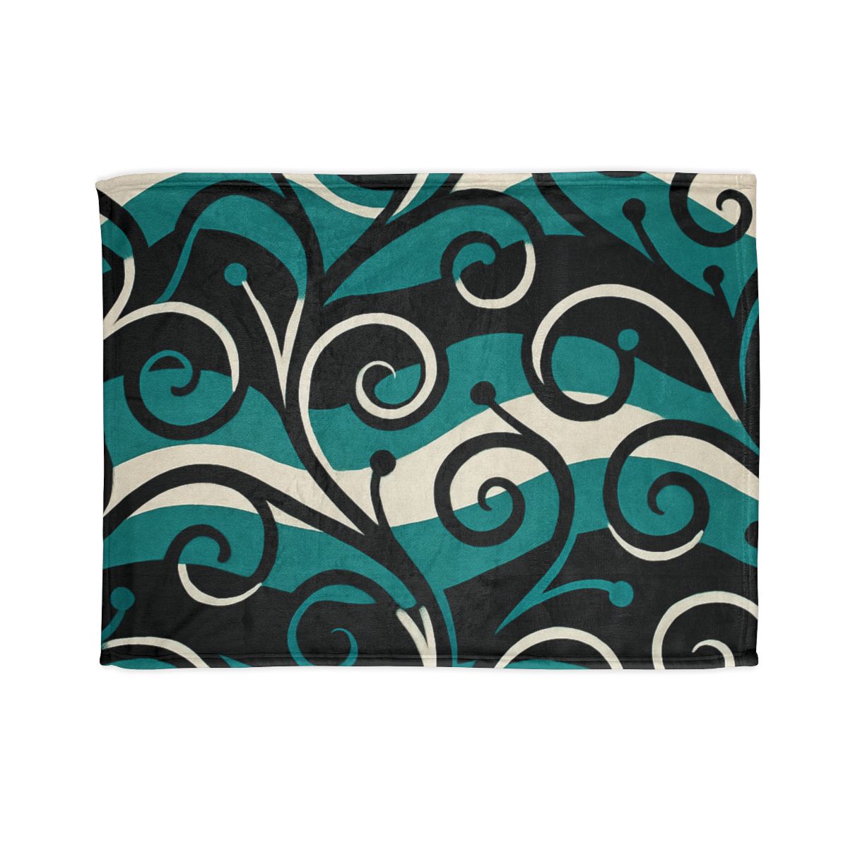 Vine Curl Wave Interference stylish throw blankets