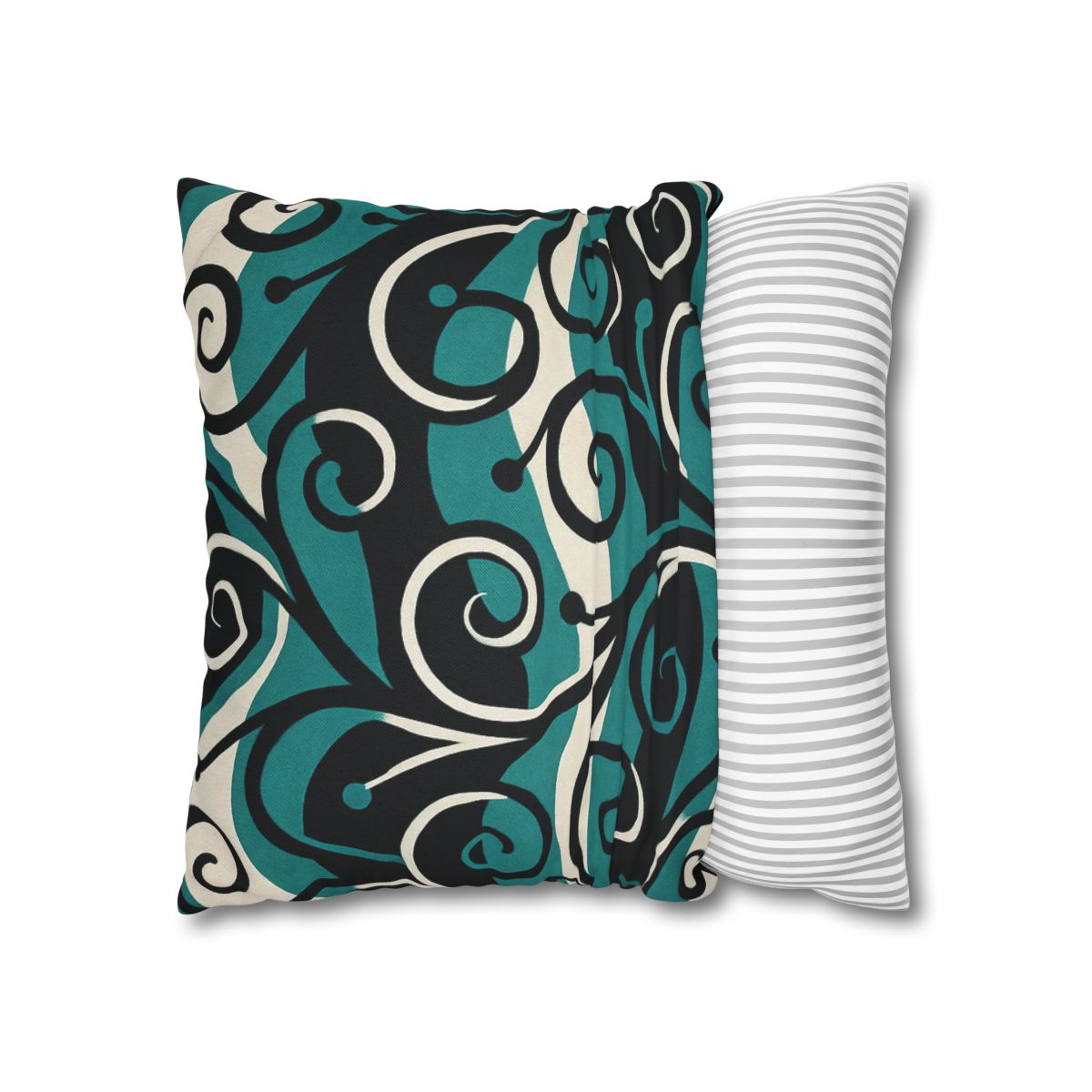 Vine Curl Wave Interference custom pillow cases