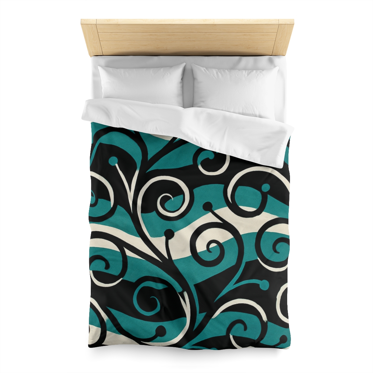Vine Curl Wave Interference trendy bedroom duvets