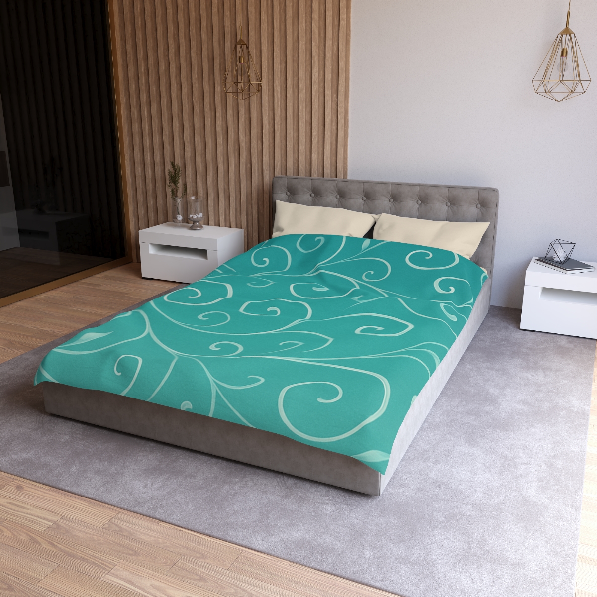 Vine Curl Wave Mesh stylish duvet covers