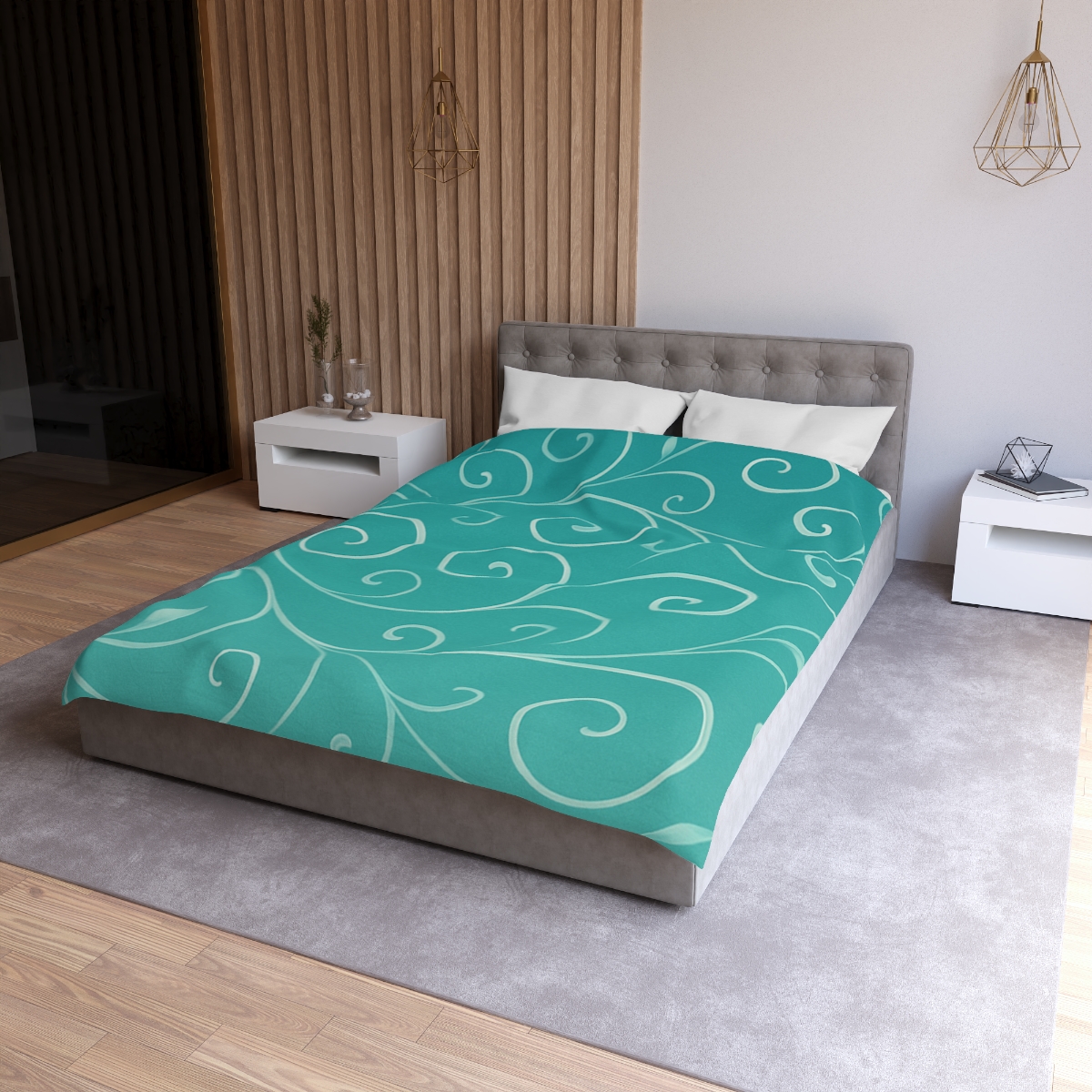 Vine Curl Wave Mesh stylish duvet covers