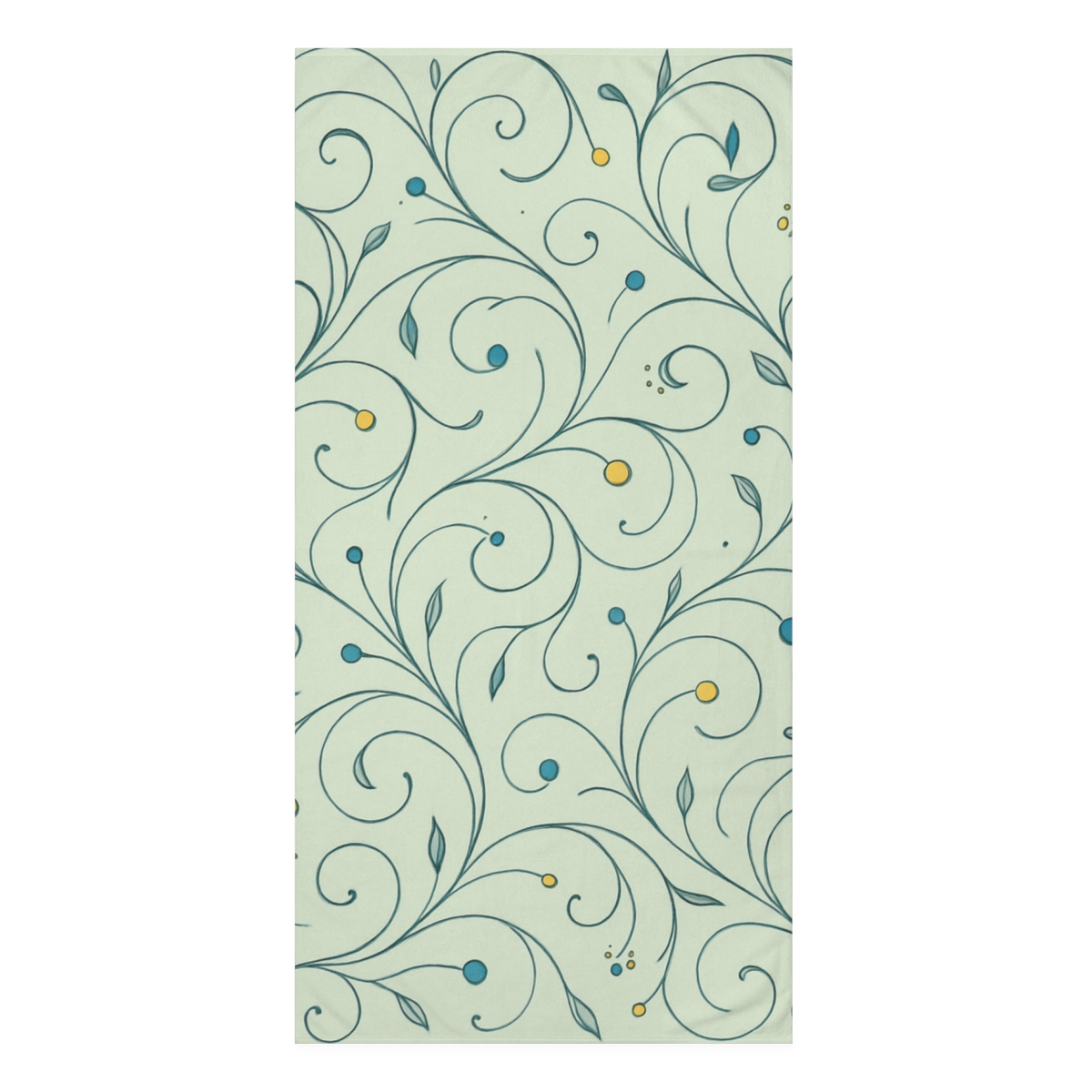 Vine Filigree Drift personalized bath towels