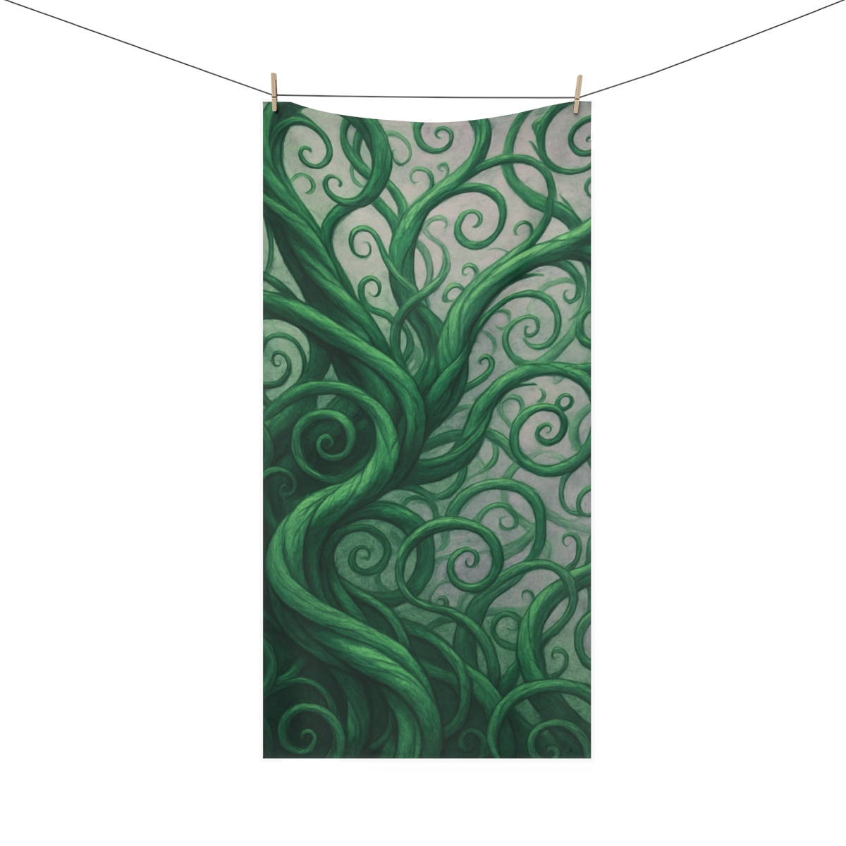 Vine Fractal Network comfortable face towels