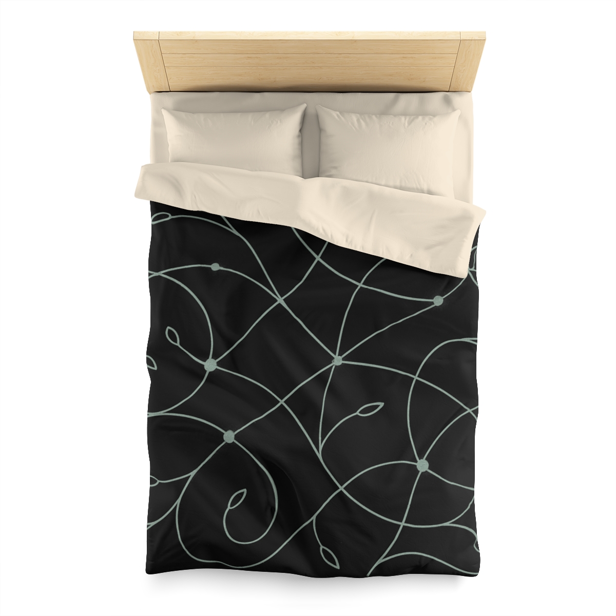 Vine Lattice Constellation Map designer printed duvets