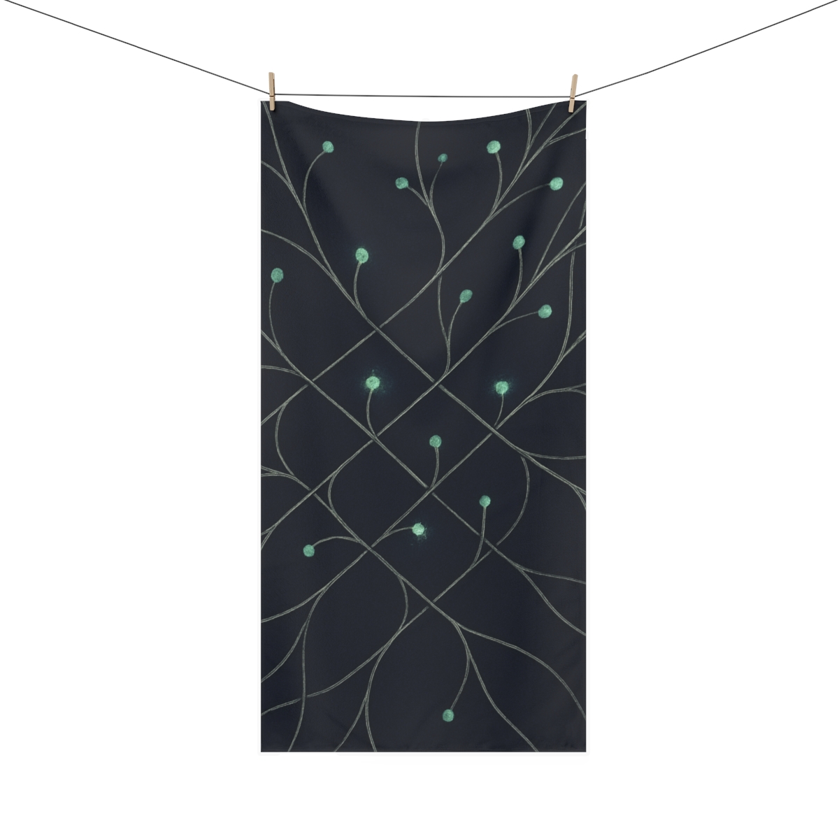 Vine Lattice Constellation trendy hand towels