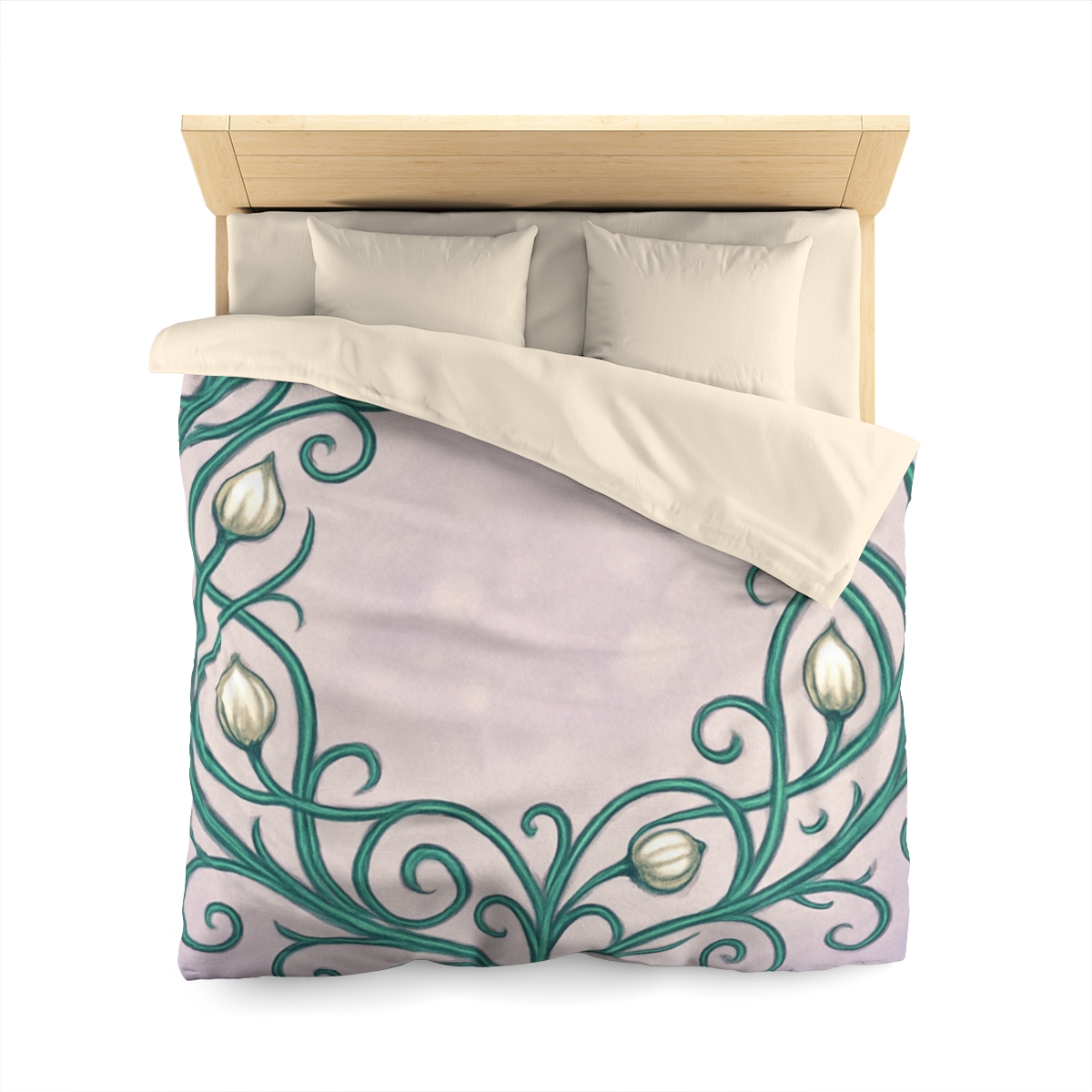 Vine Lattice Halo designer printed duvets