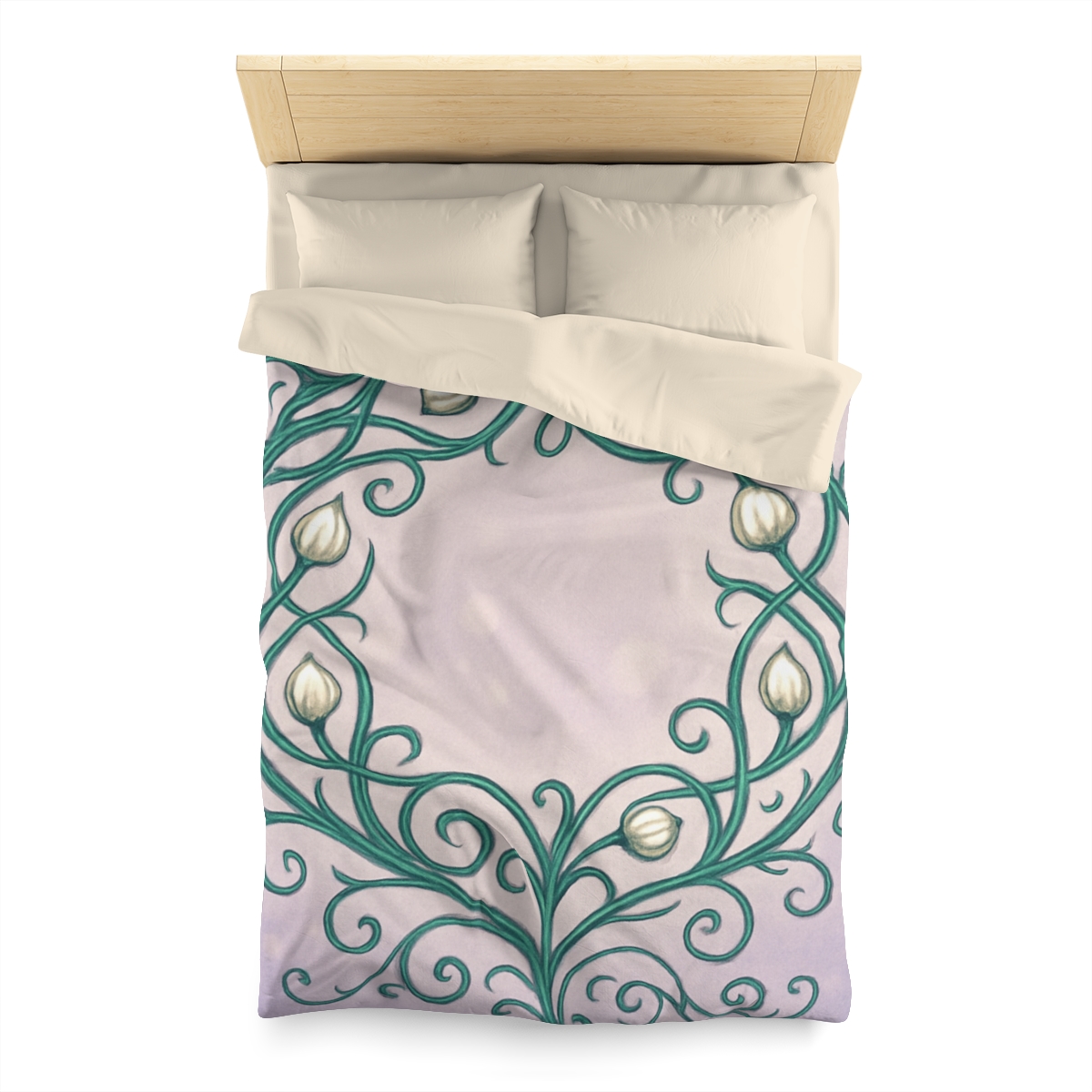 Vine Lattice Halo designer printed duvets