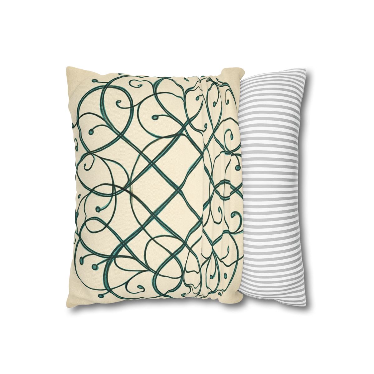 Vine Lattice Halo designer print pillow cases