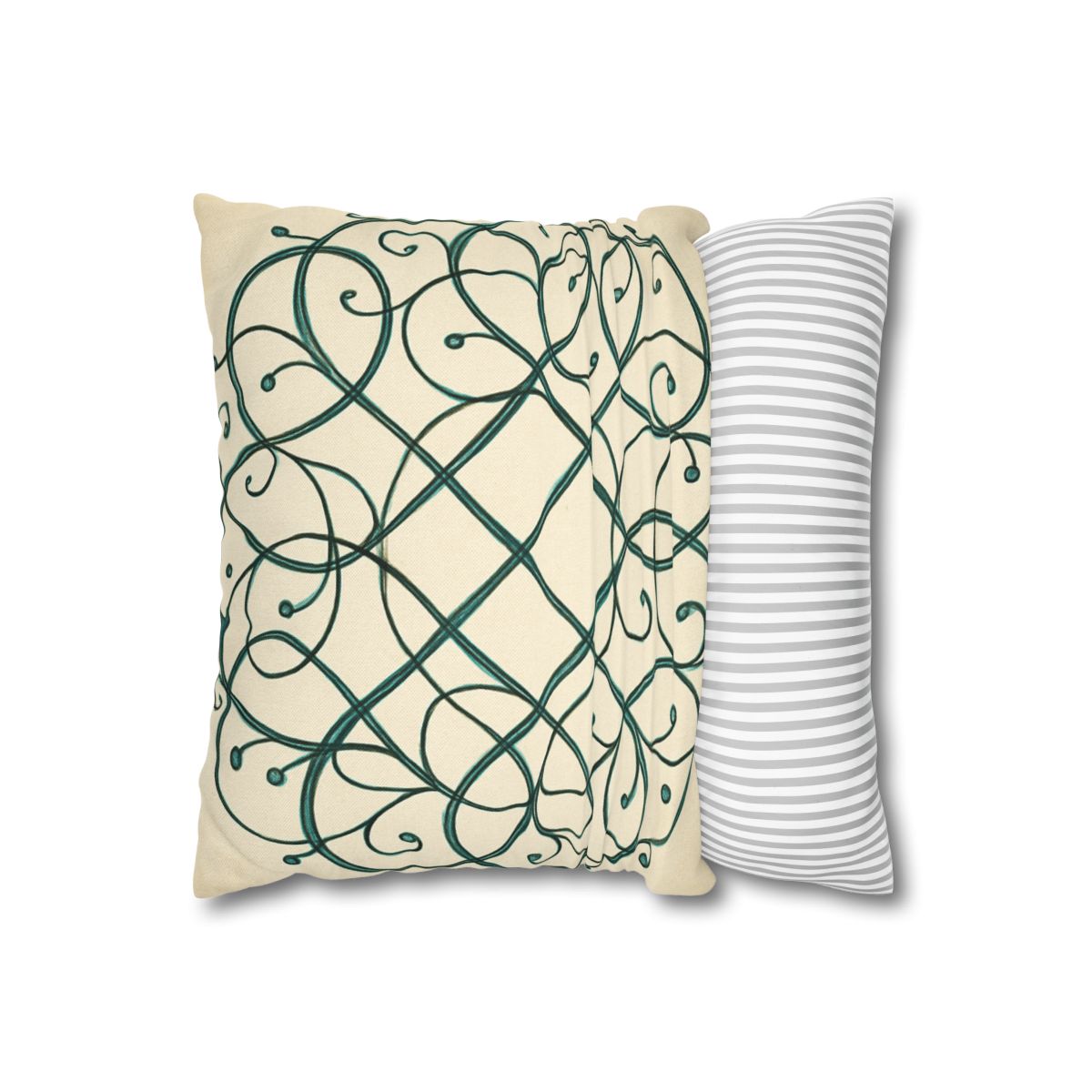 Vine Lattice Halo designer print pillow cases