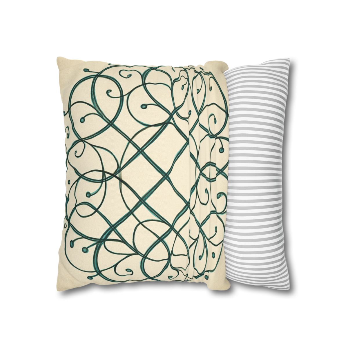 Vine Lattice Halo designer print pillow cases