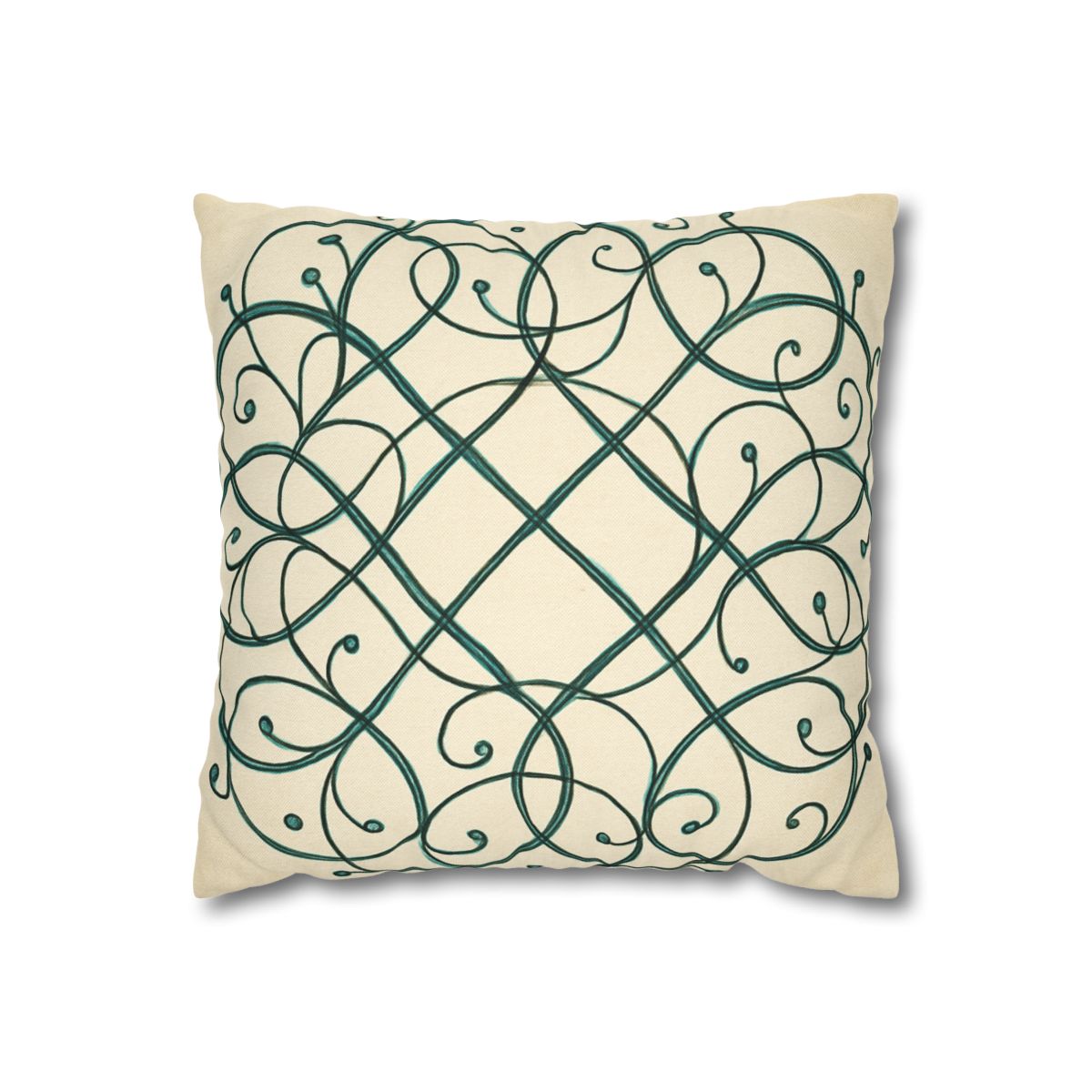 Vine Lattice Halo designer print pillow cases