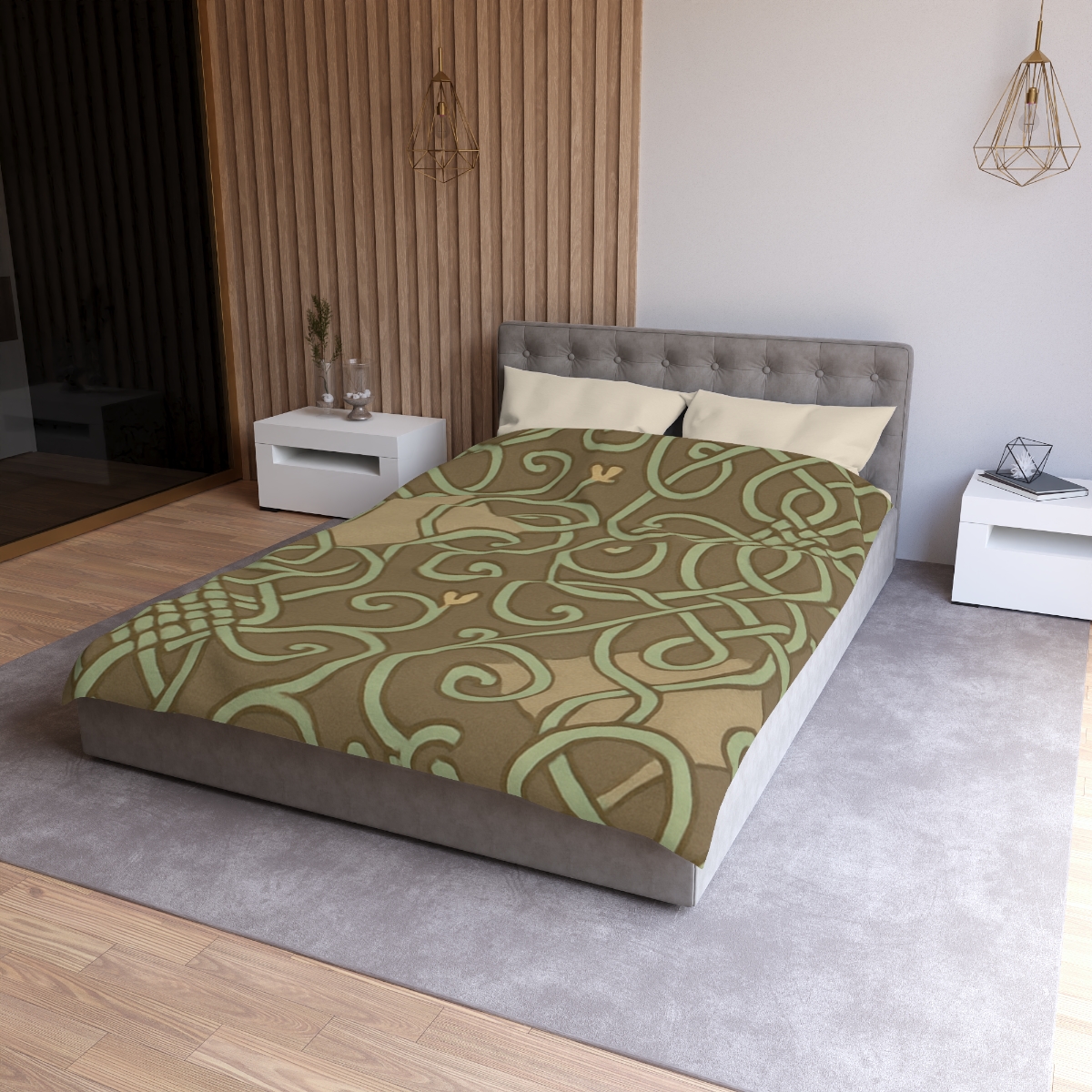Vine Lattice Mosaic designer printed duvets