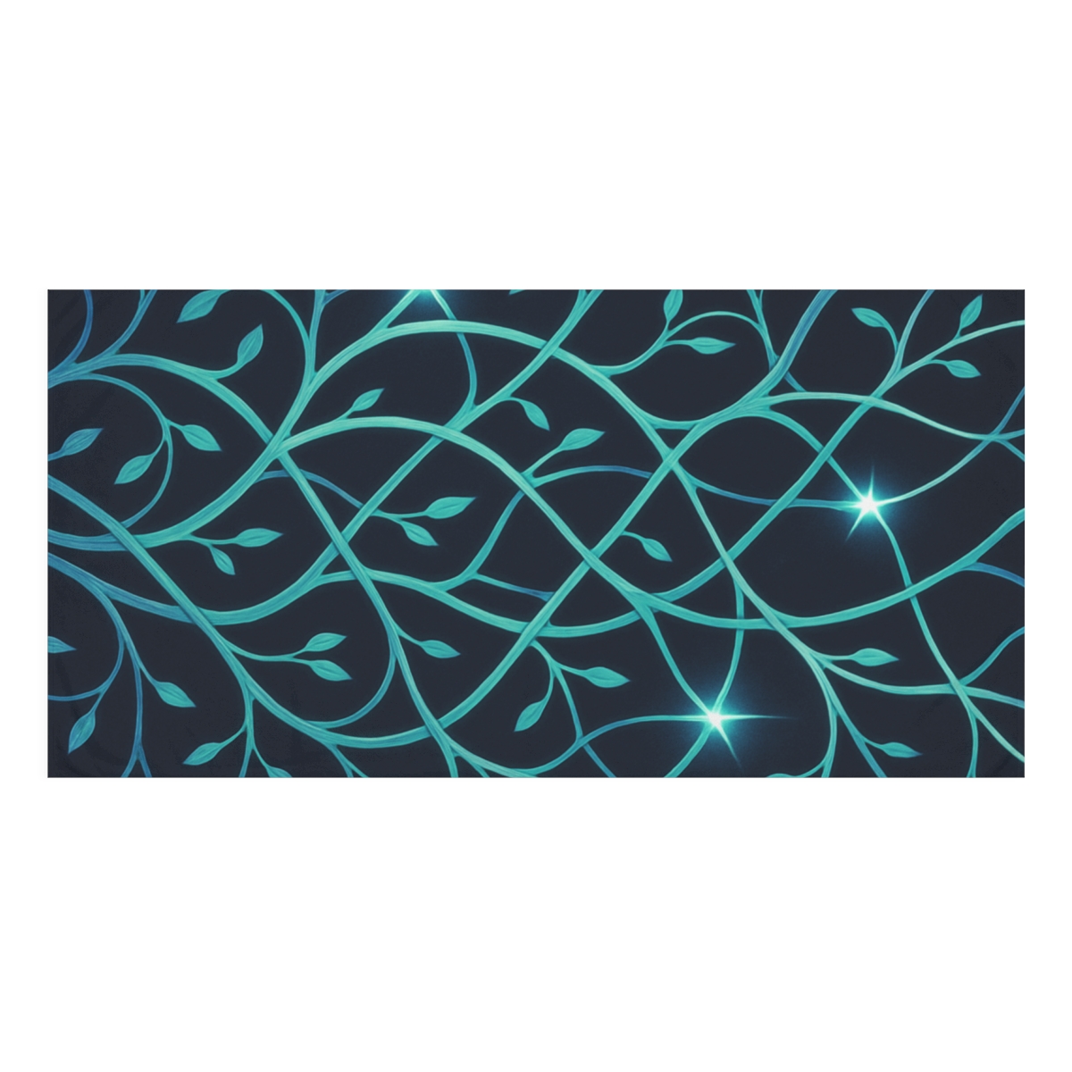 Vine Lattice Nebula designer printed towels