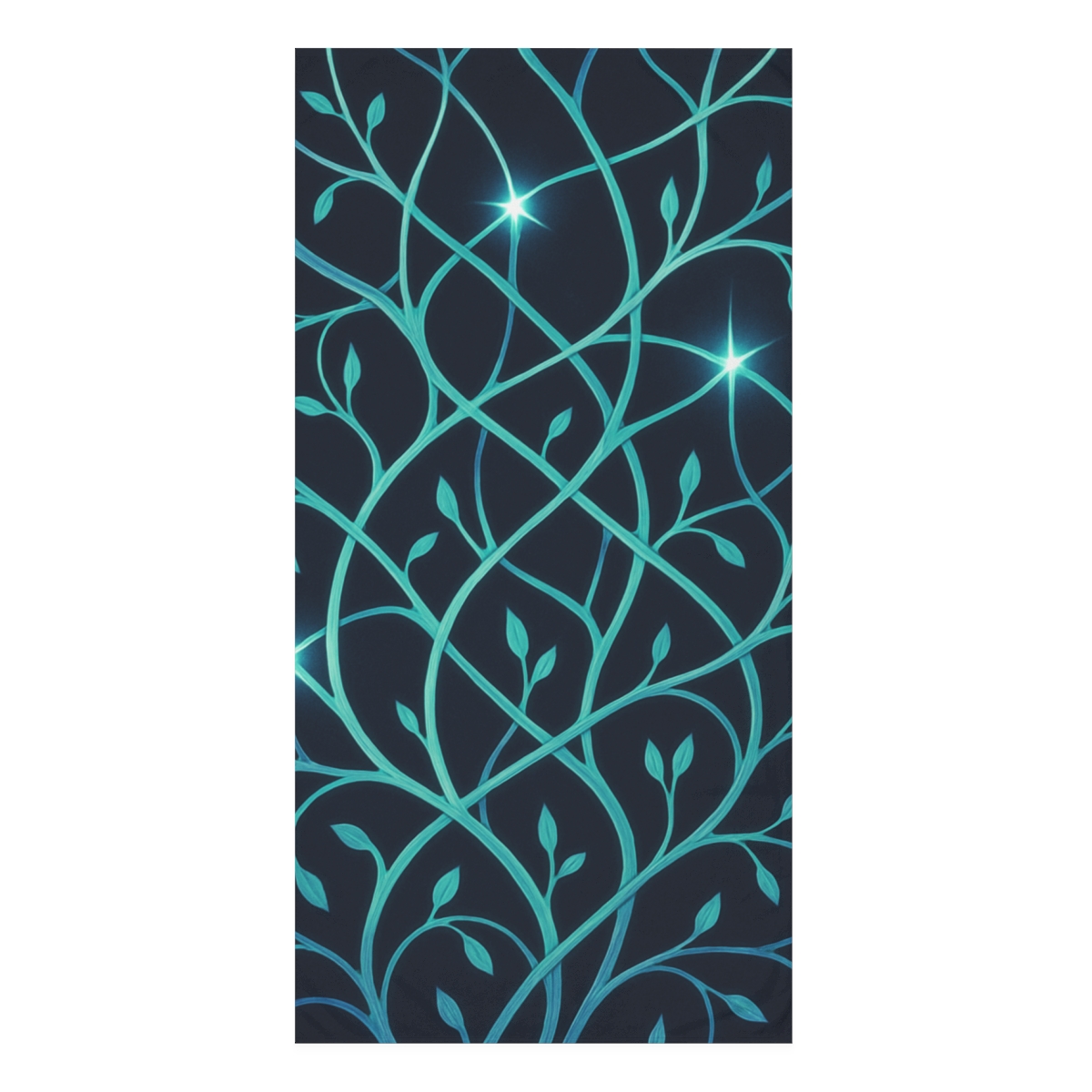 Vine Lattice Nebula designer printed towels