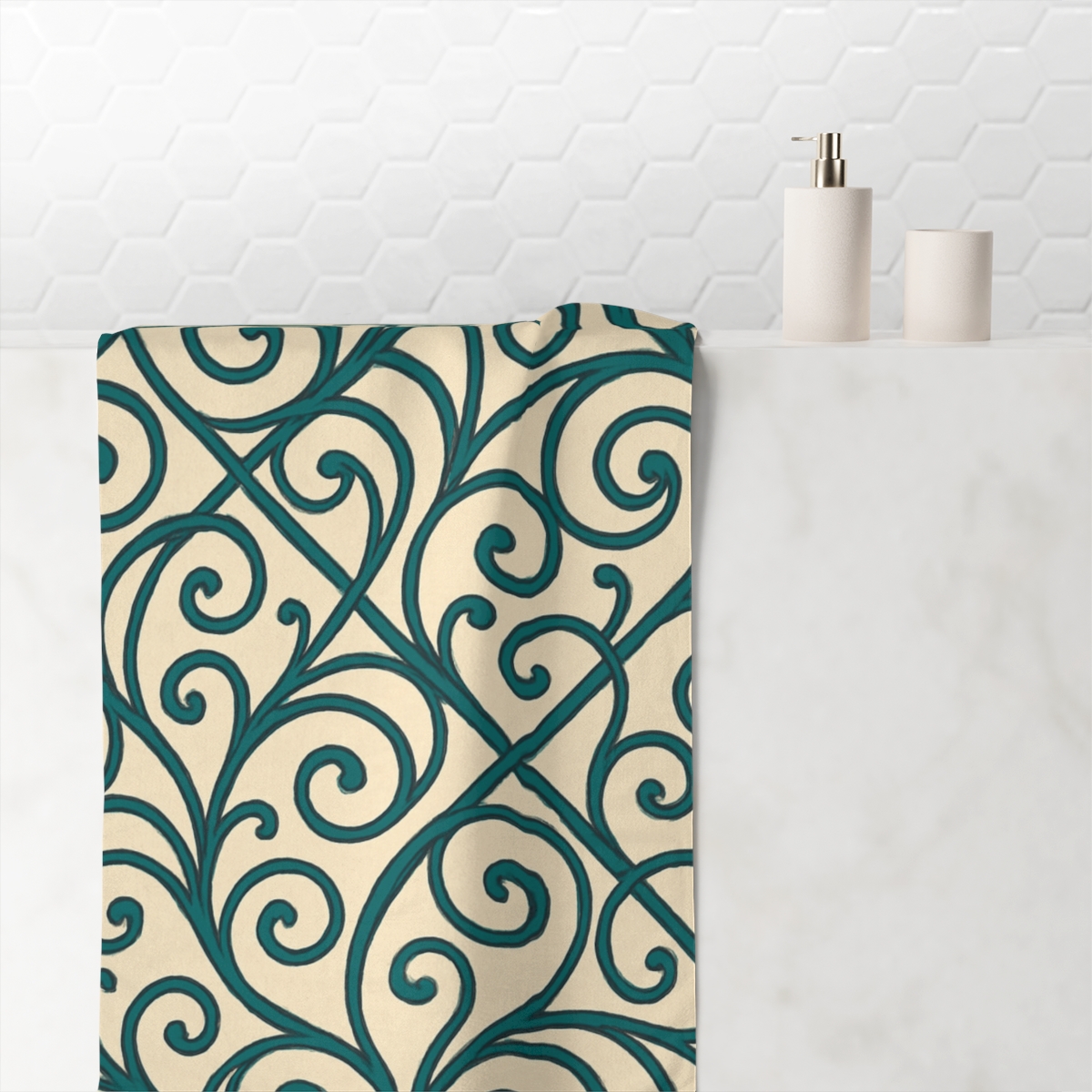 Vine Lattice Network trendy hand towels