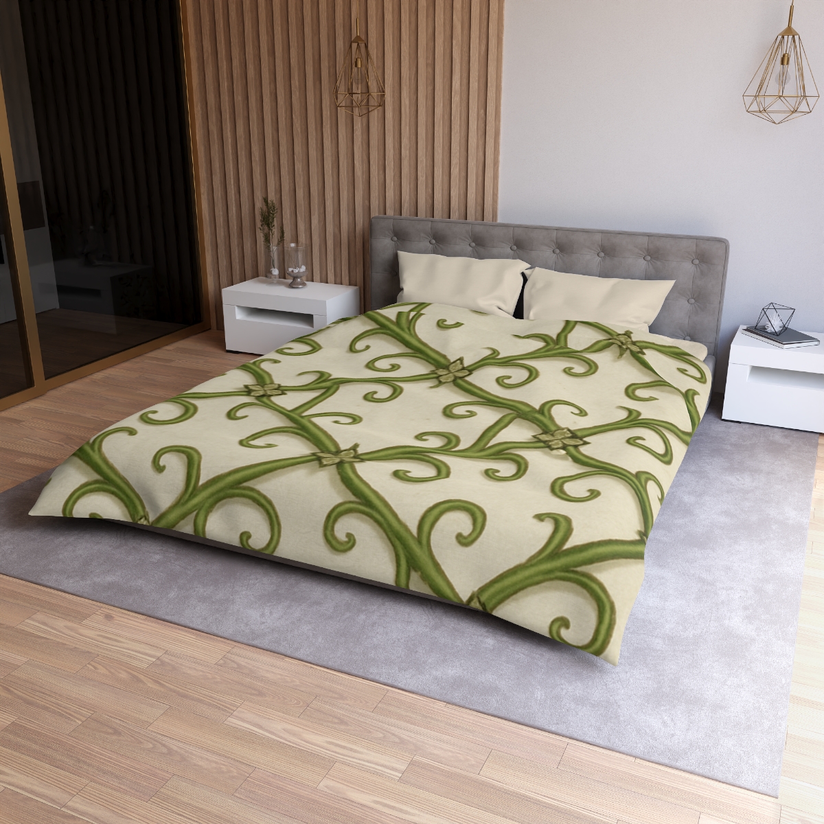 Vine Lattice Panorama personalized bedding duvets