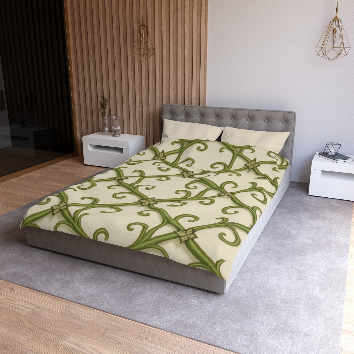 Vine Lattice Panorama personalized bedding duvets