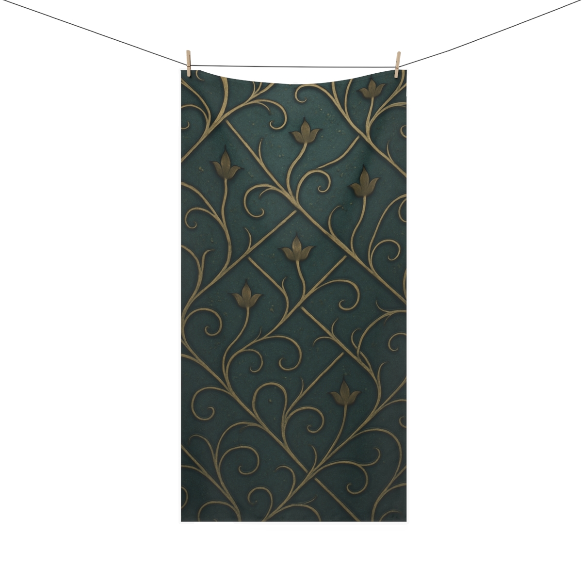 Vine Lattice Starweave personalized bath towels