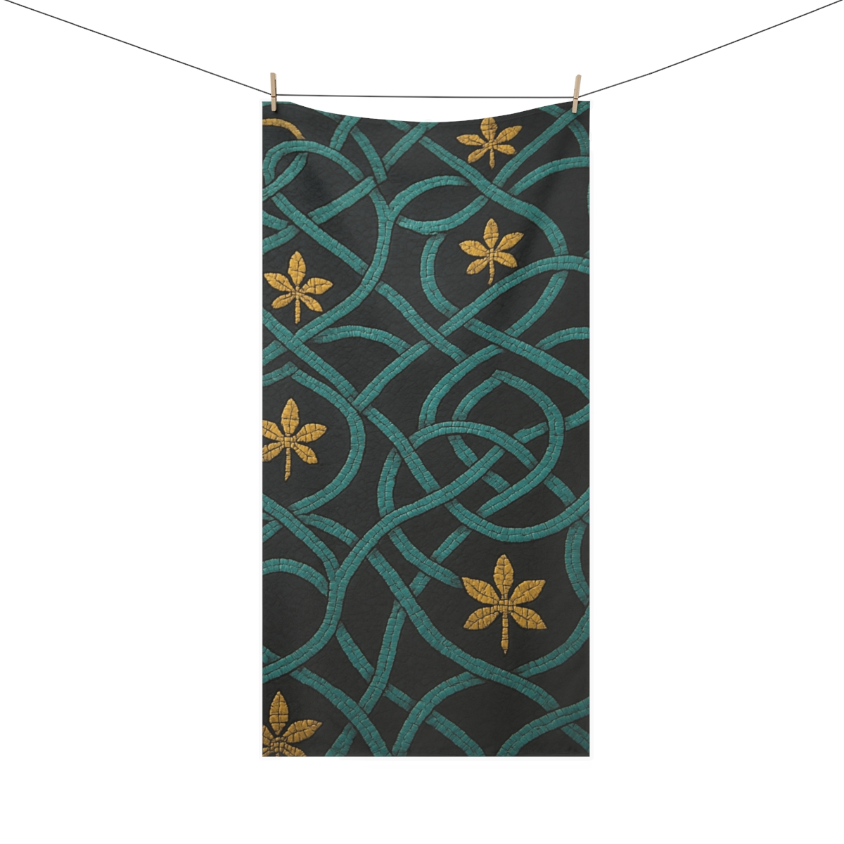 Vine Network Mosaic comfortable face towels