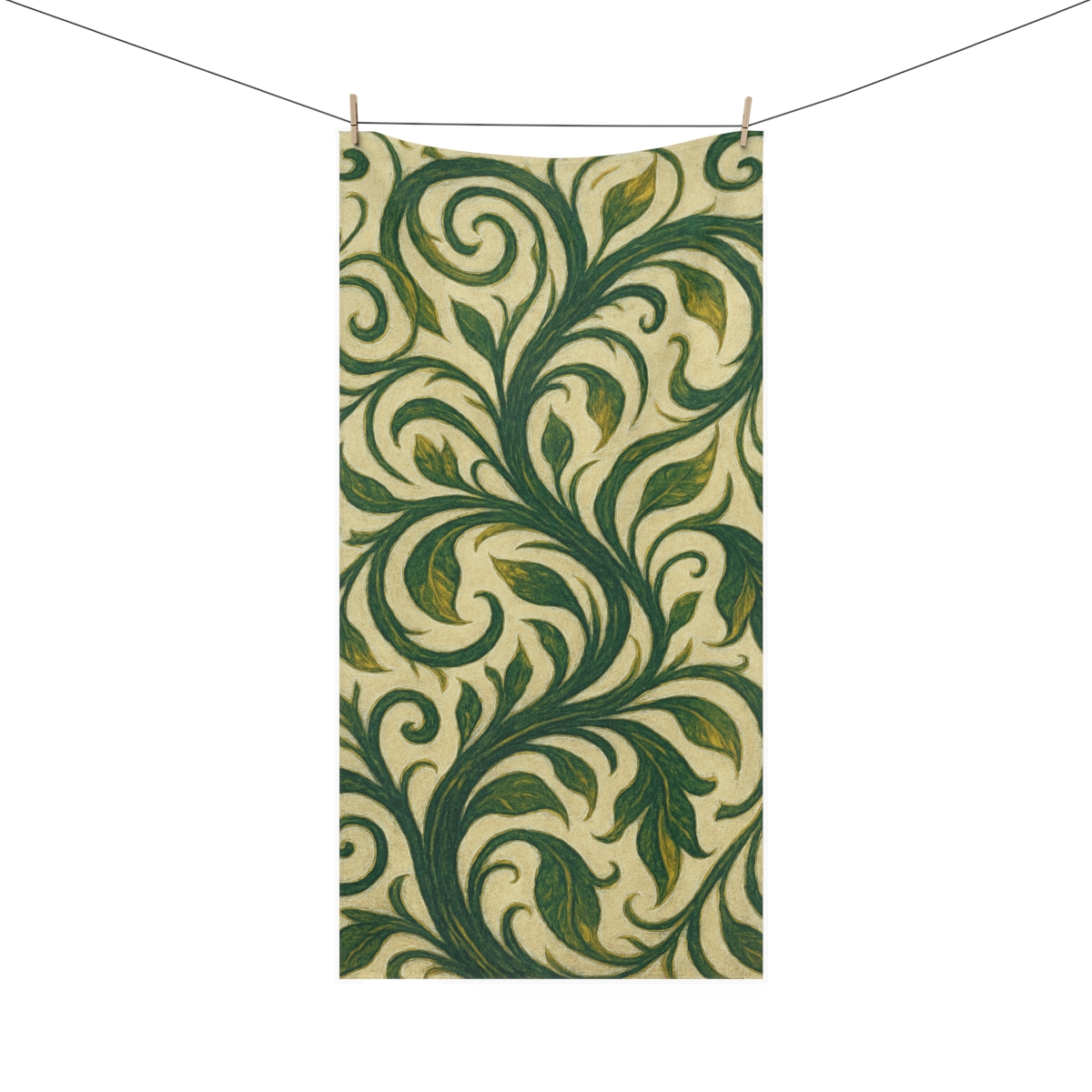 Vine Swirl Pattern decorative home towelscustom towels