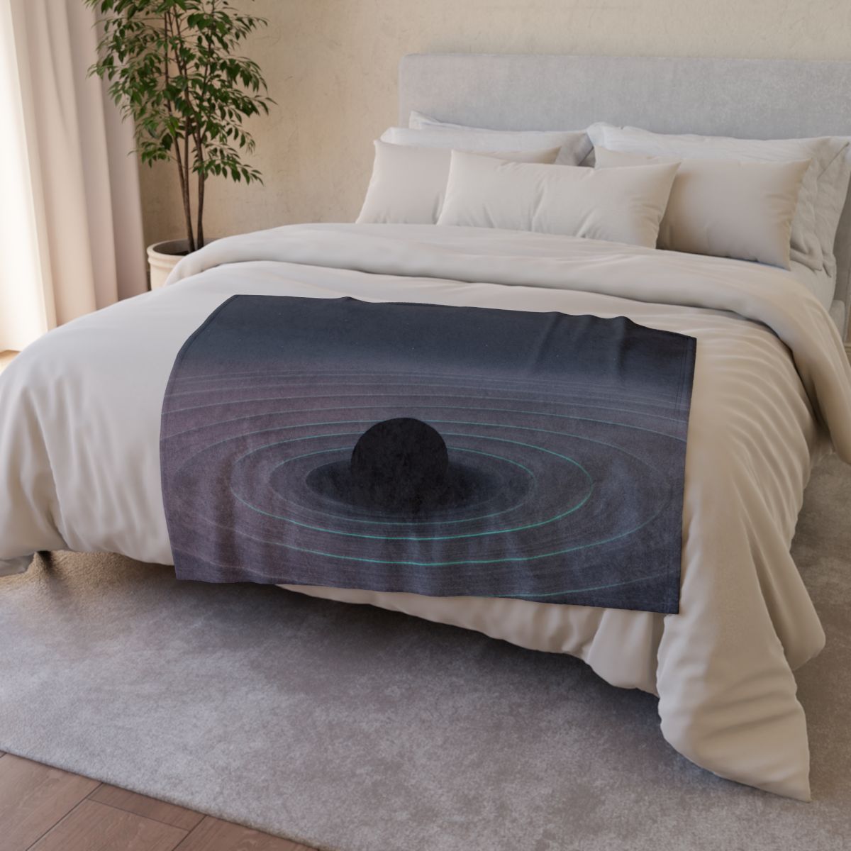 Void Echo Fringe stylish throw blankets