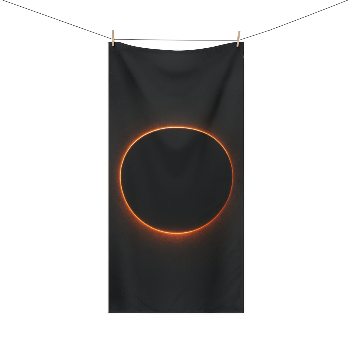 Void Horizon Bloom designer printed towels