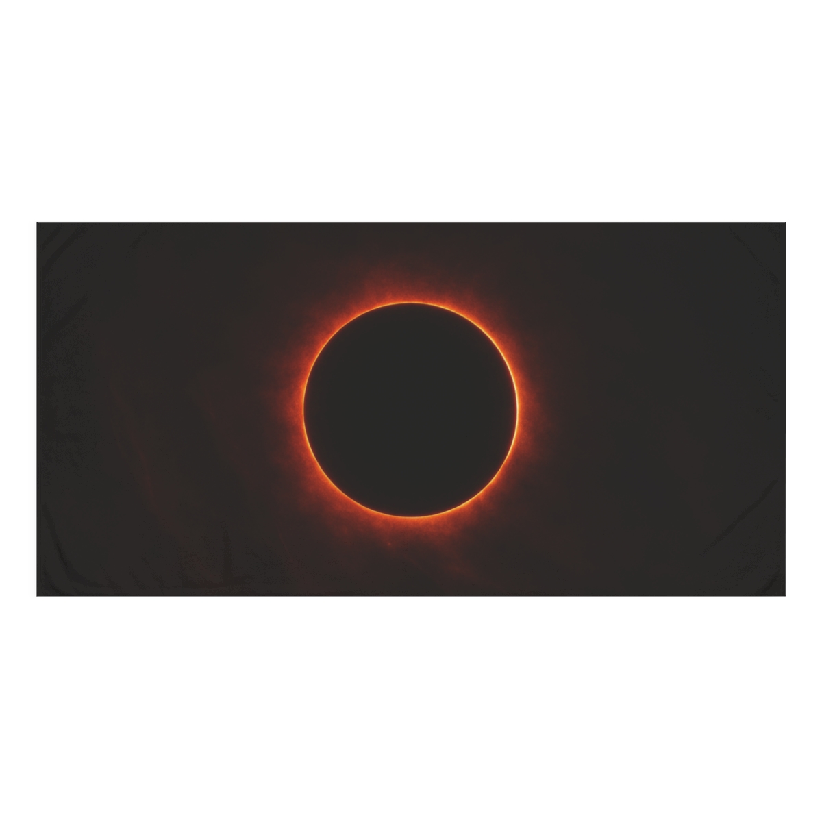 Void Horizon Ember Ring stylish beach towels