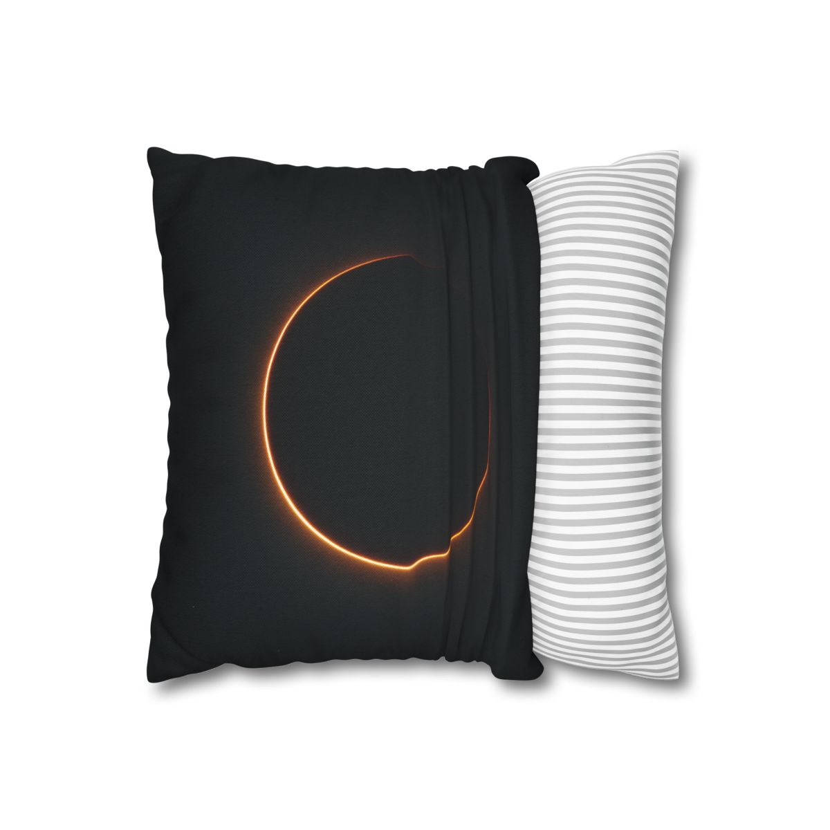 Void Horizon Silhouette Bloom personalized pillow covers