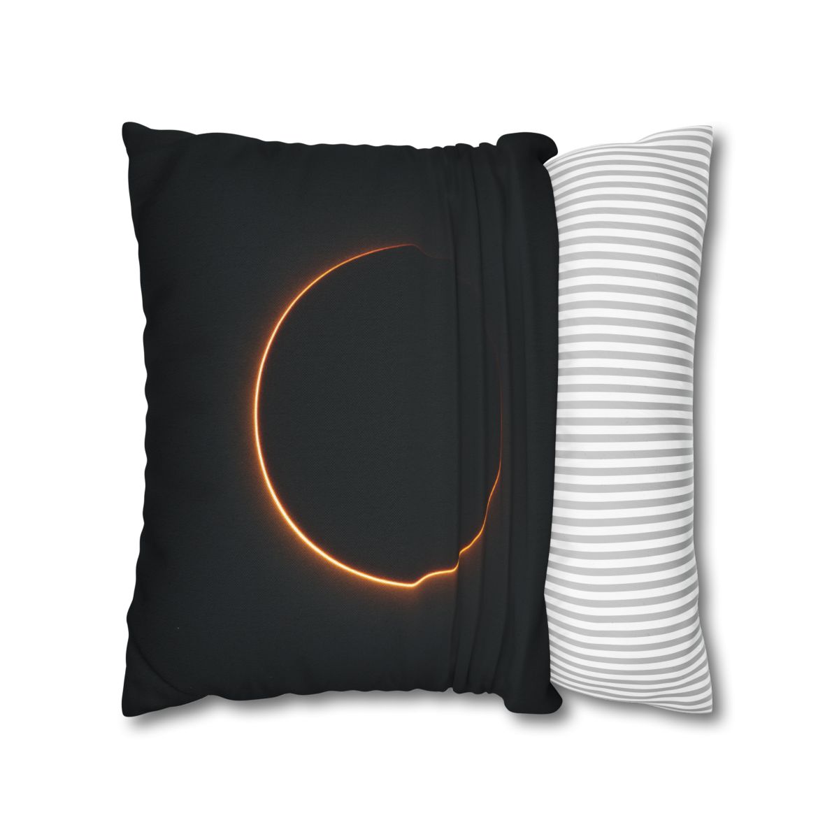 Void Horizon Silhouette Bloom personalized pillow covers