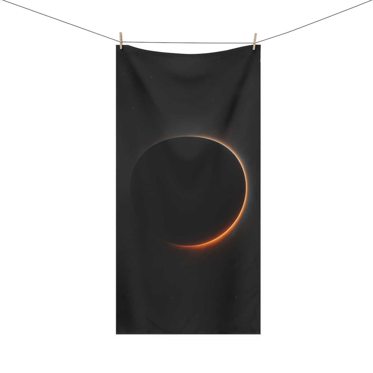 Void Horizon Silhouette designer printed towels