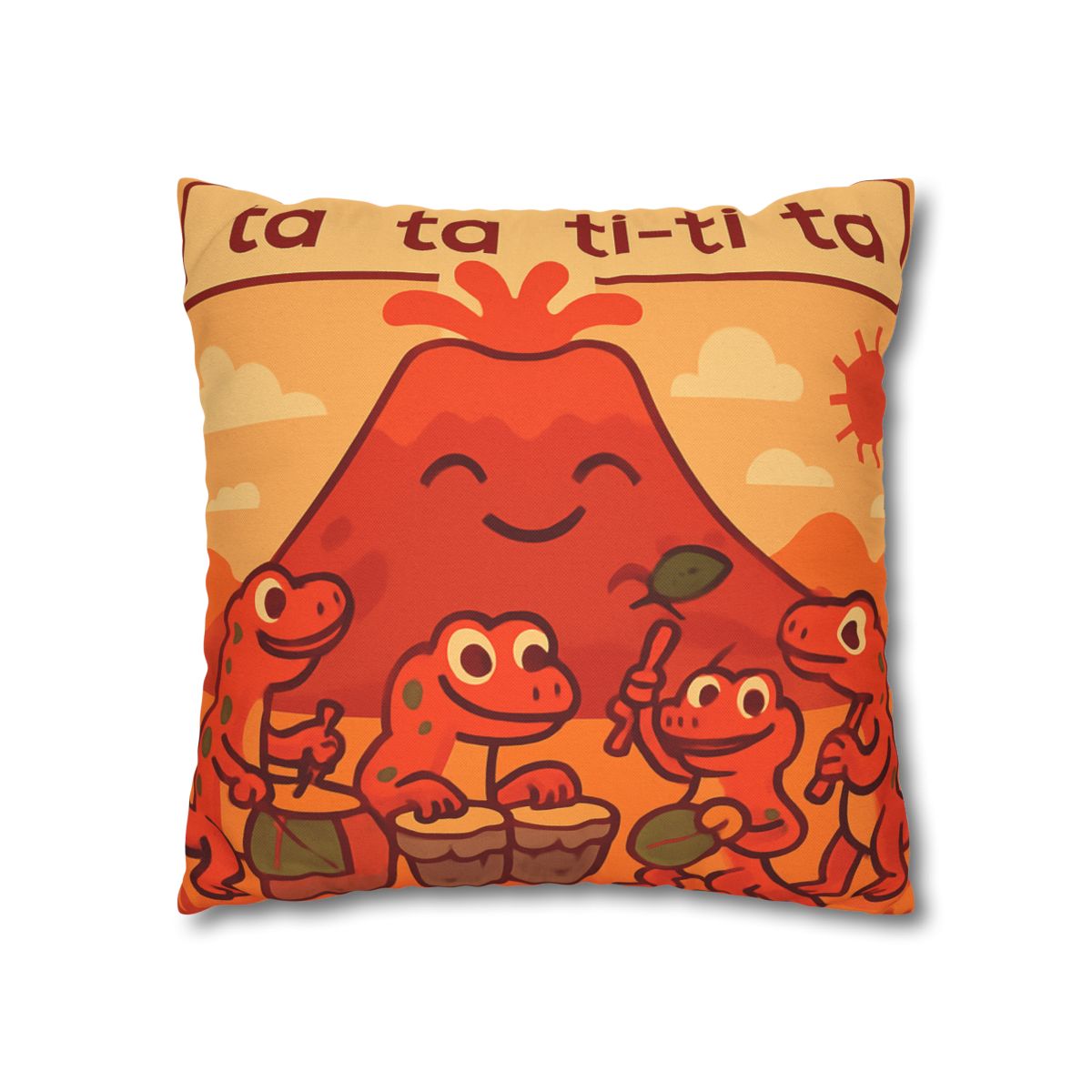 Volcano Drum Band Of The Rhythm Lizards designer print pillow cases