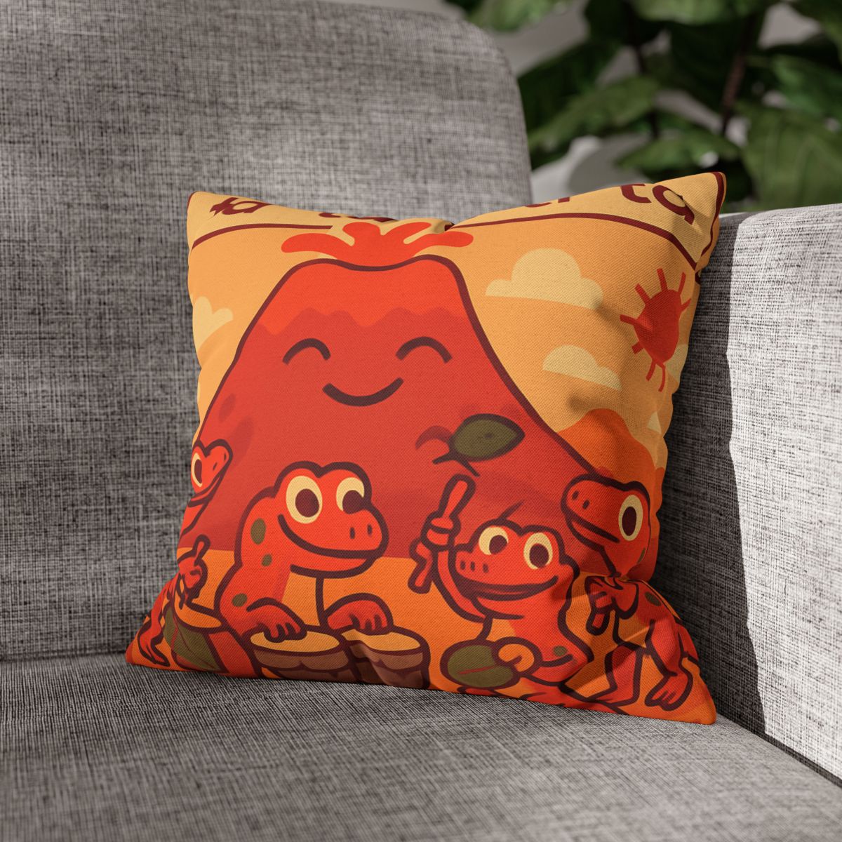 Volcano Drum Band Of The Rhythm Lizards designer print pillow cases
