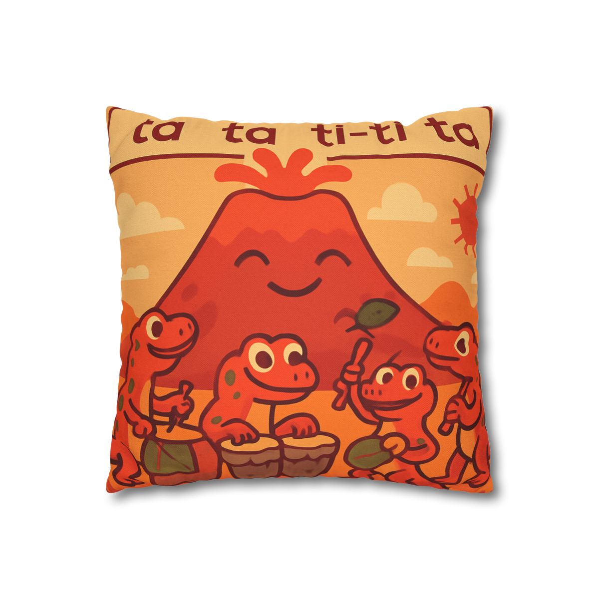 Volcano Drum Band Of The Rhythm Lizards designer print pillow cases